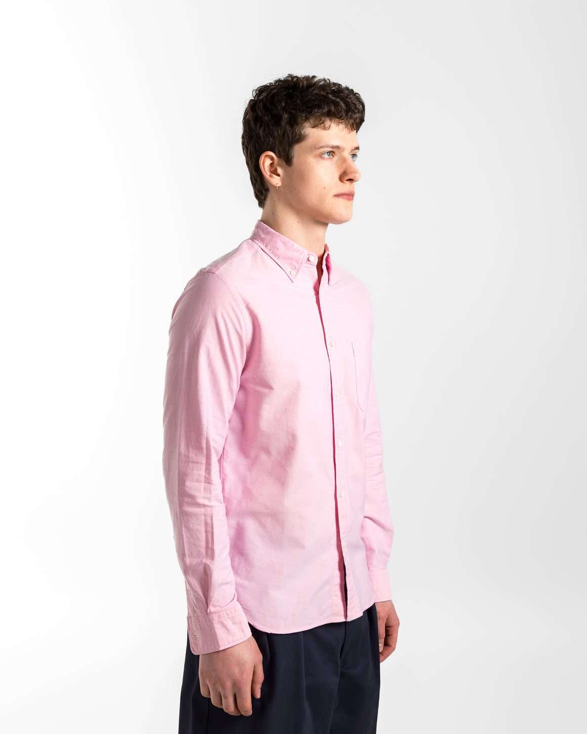 Beams Plus - B.D. Oxford Shirt - Pink - UP THERE