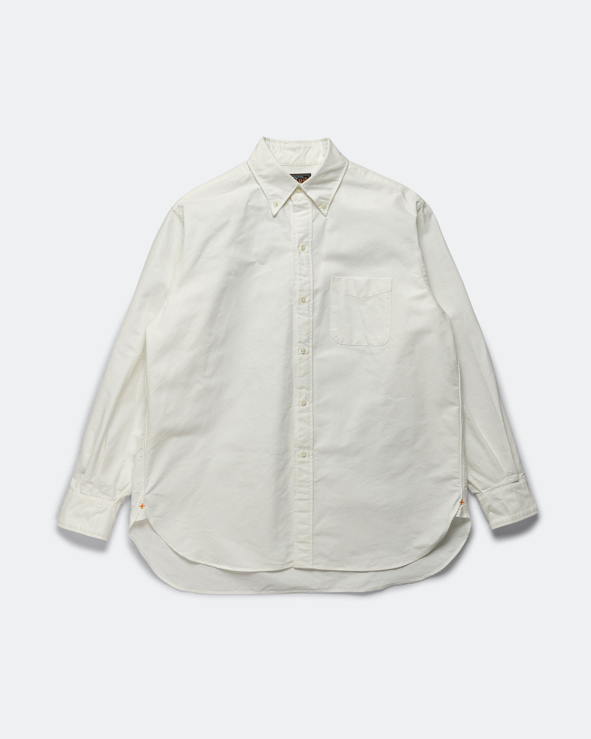 Beams Plus - B.D. Oxford Shirt - White - UP THERE