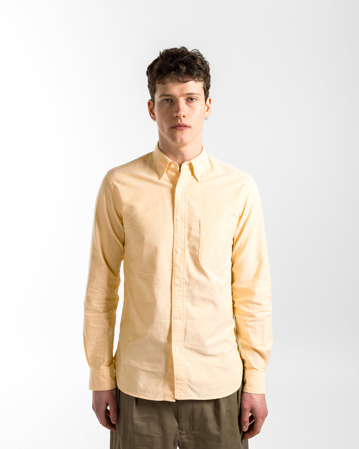 Beams Plus - B.D. Oxford Shirt - Yellow - UP THERE
