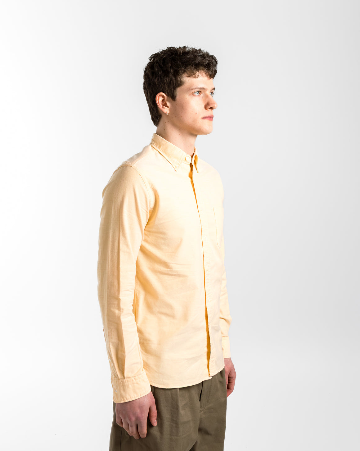 Beams Plus - B.D. Oxford Shirt - Yellow - UP THERE