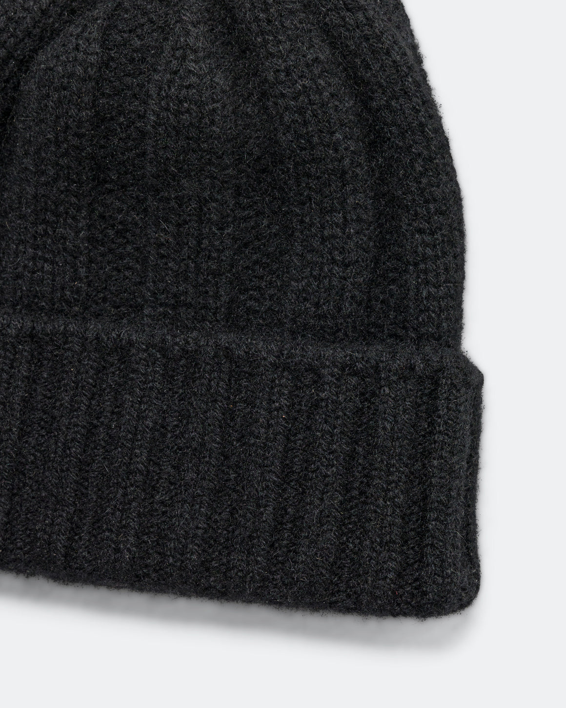 Beams Plus - Cashmere Rib Watch Cap - Black - UP THERE