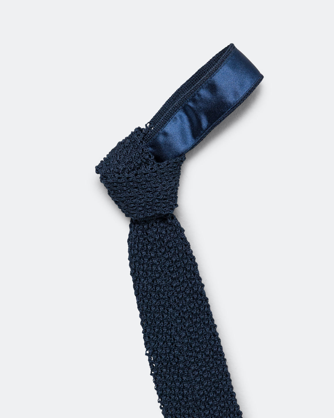 Beams Plus - Cotton Knit Tie Solid - Navy - UP THERE