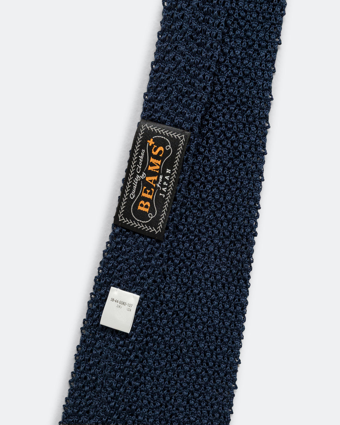 Beams Plus - Cotton Knit Tie Solid - Navy - UP THERE