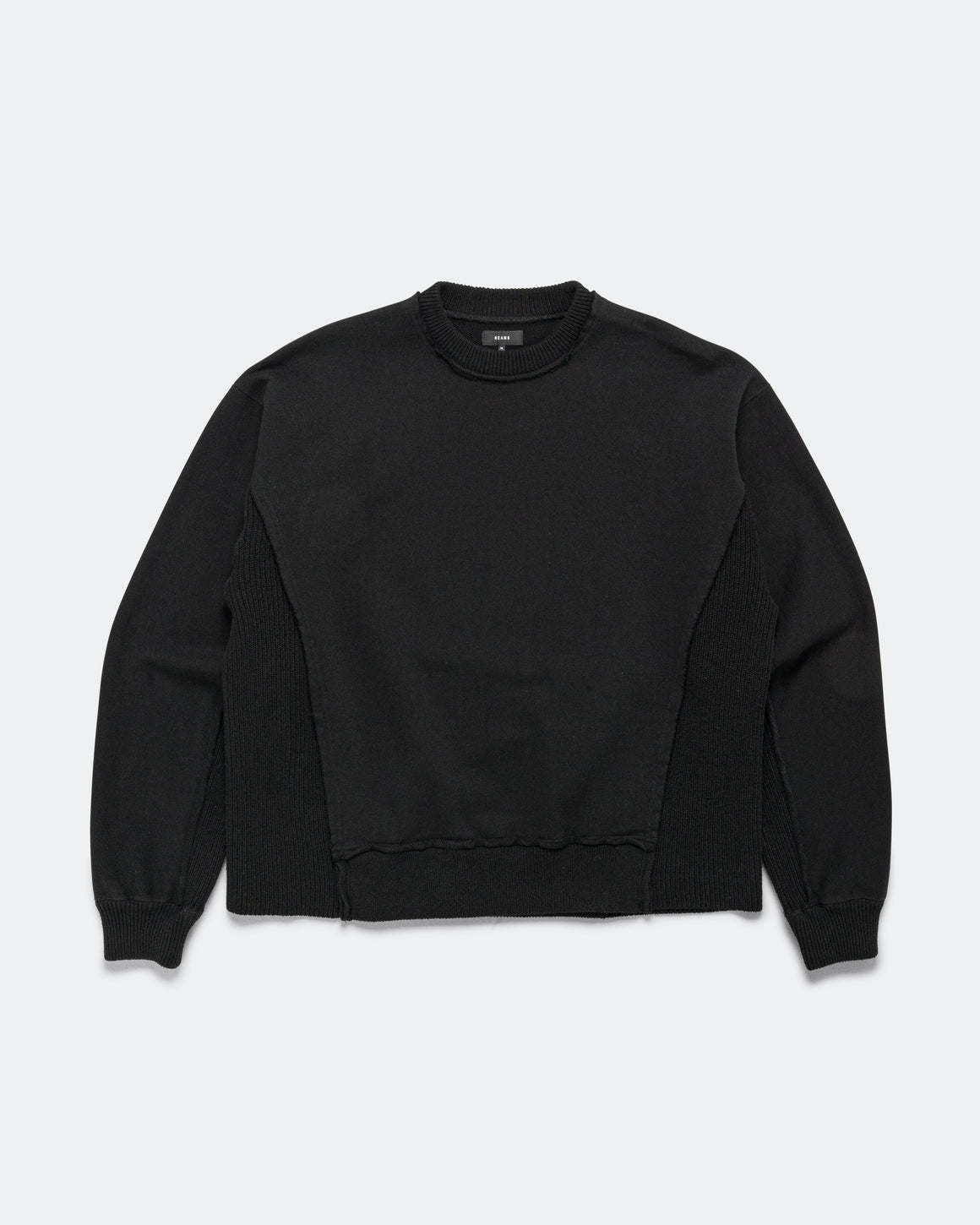 Beams - Docking Crew Neck - Black - UP THERE