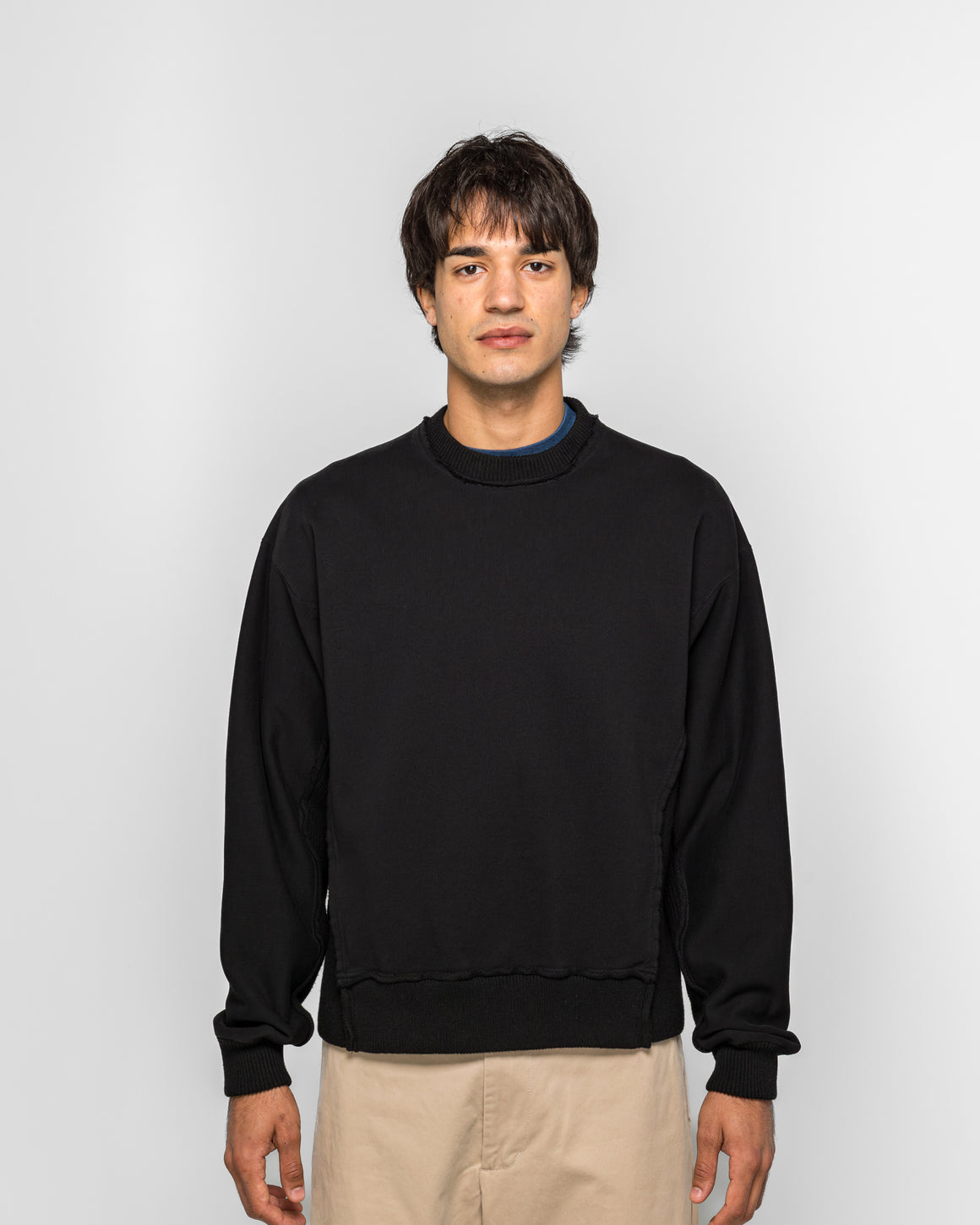 Beams - Docking Crew Neck - Black - UP THERE