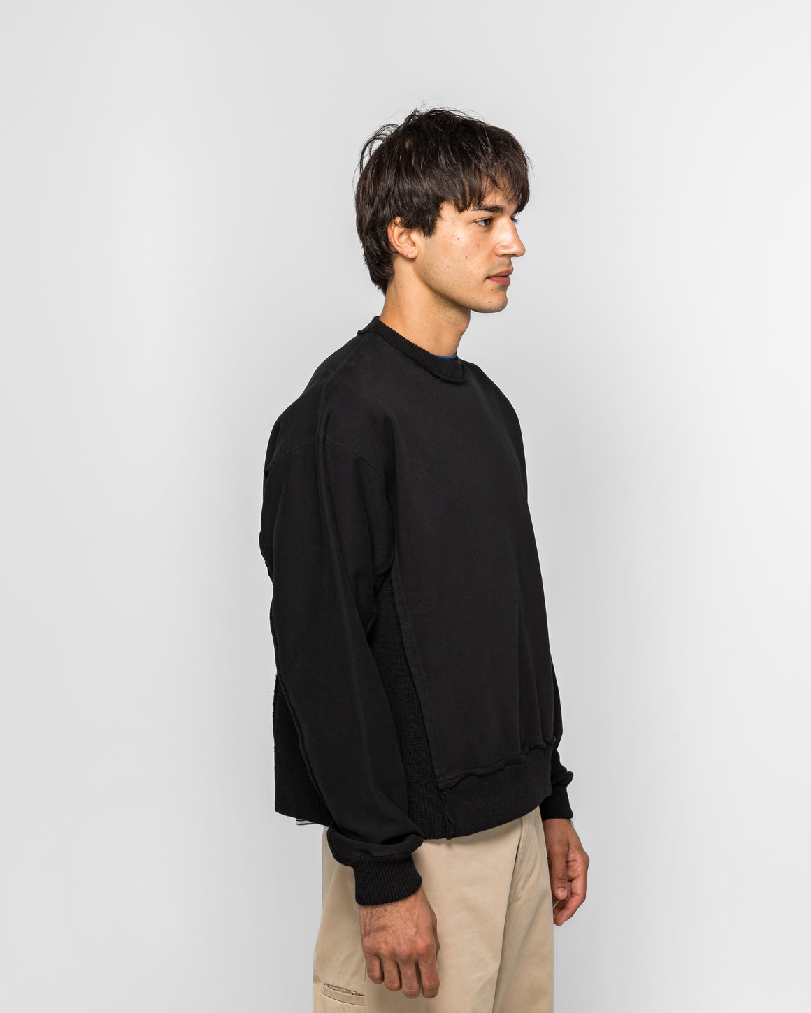 Beams - Docking Crew Neck - Black - UP THERE