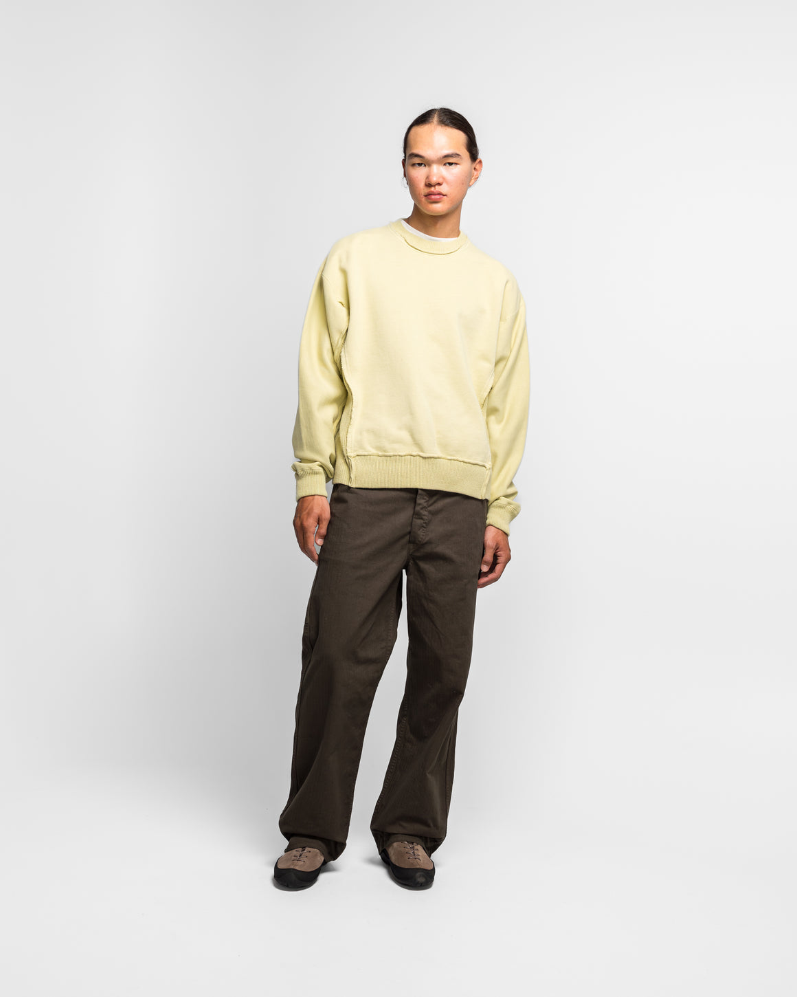 Beams - Docking Crew Neck - Yellow - UP THERE