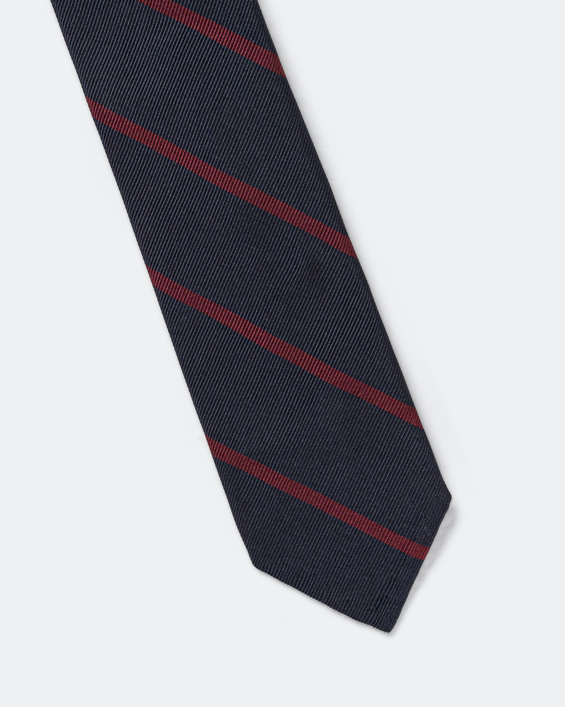Beams Plus - Ivy Tie Regimental Bar Stripe - Burgundy - UP THERE