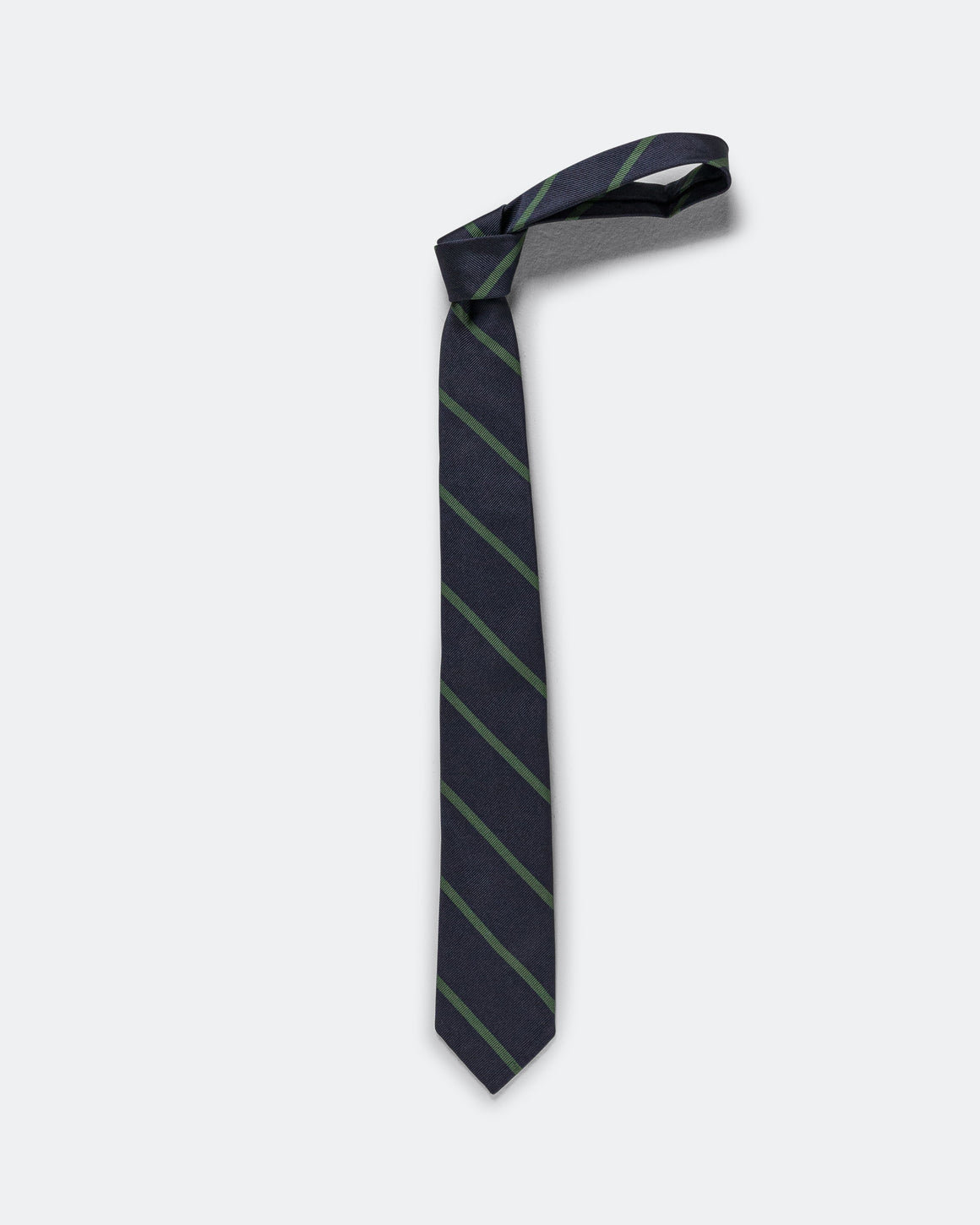 Beams Plus - Ivy Tie Regimental Bar Stripe - Green - UP THERE