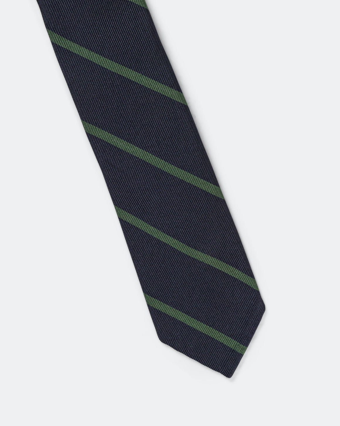 Beams Plus - Ivy Tie Regimental Bar Stripe - Green - UP THERE