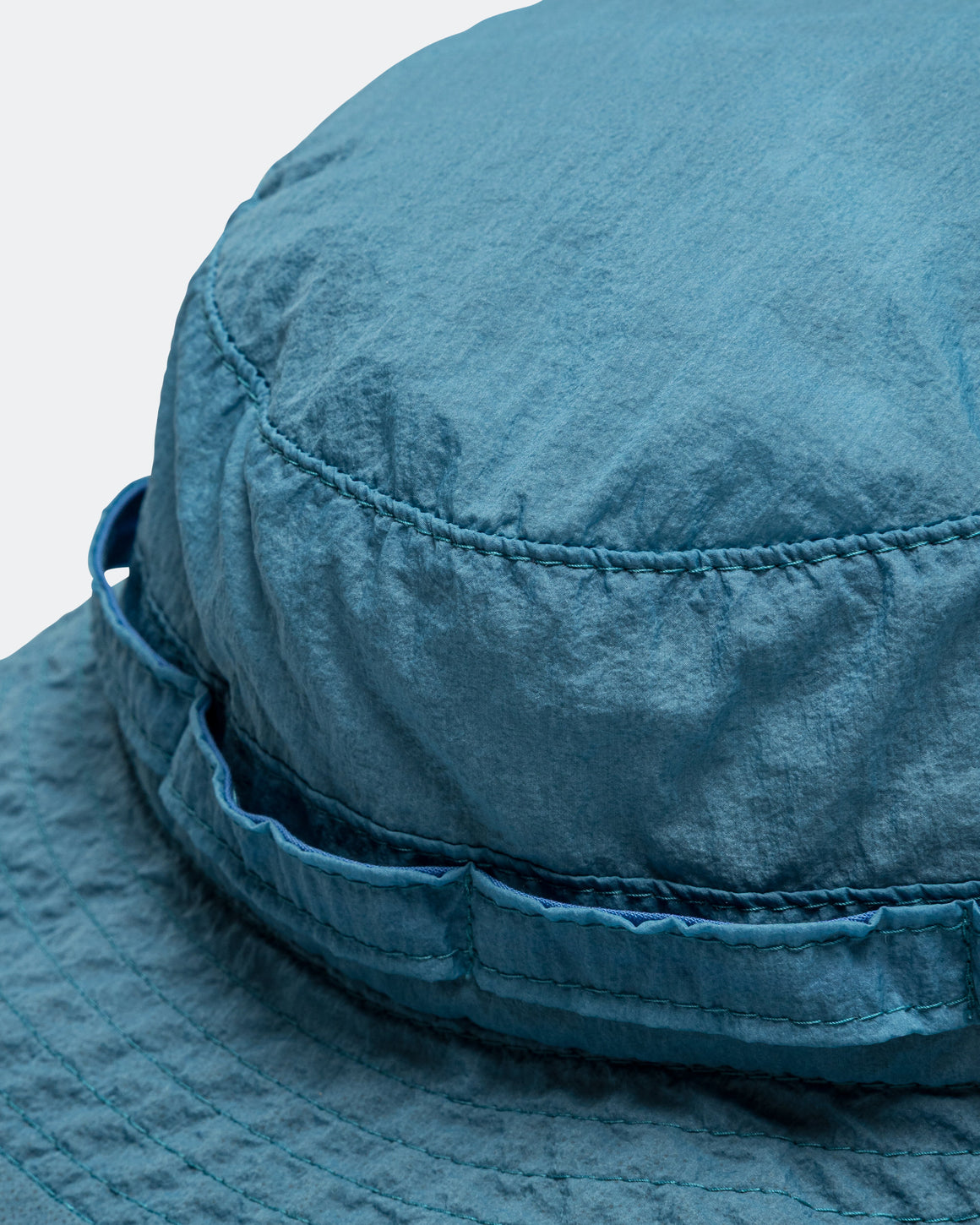 Beams Plus - Jungle Hat Nylon Pigment Print - Sax - UP THERE