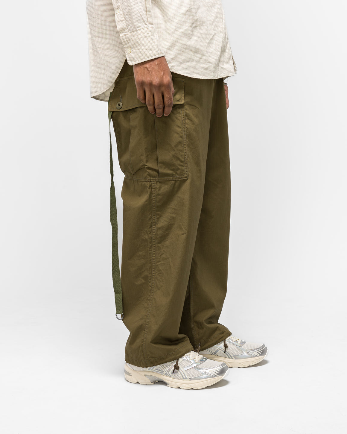 Beams Plus - MIL 6Pocket 80/3 Rip Stop Pants - Olive - UP THERE