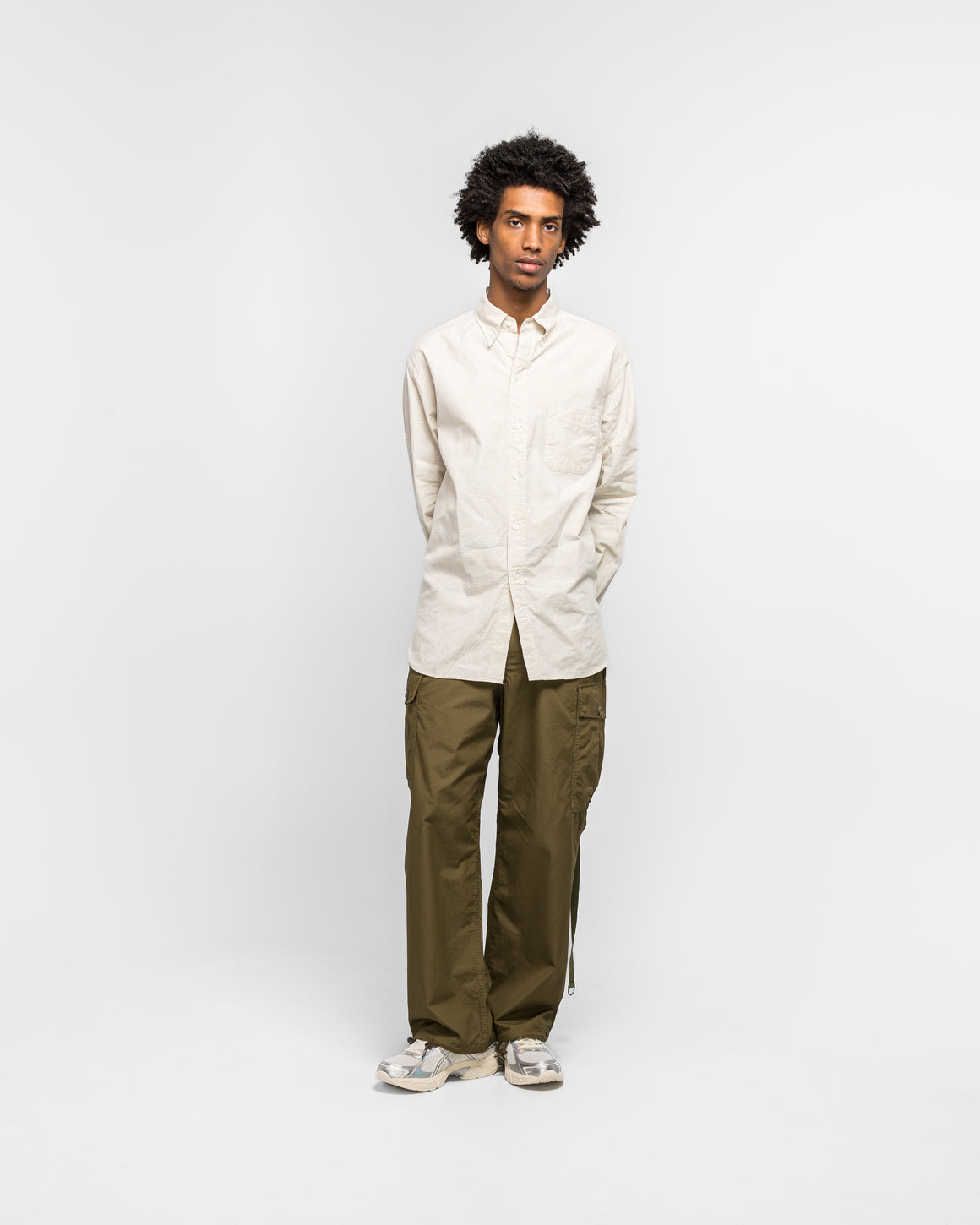 Beams Plus - MIL 6Pocket 80/3 Rip Stop Pants - Olive - UP THERE