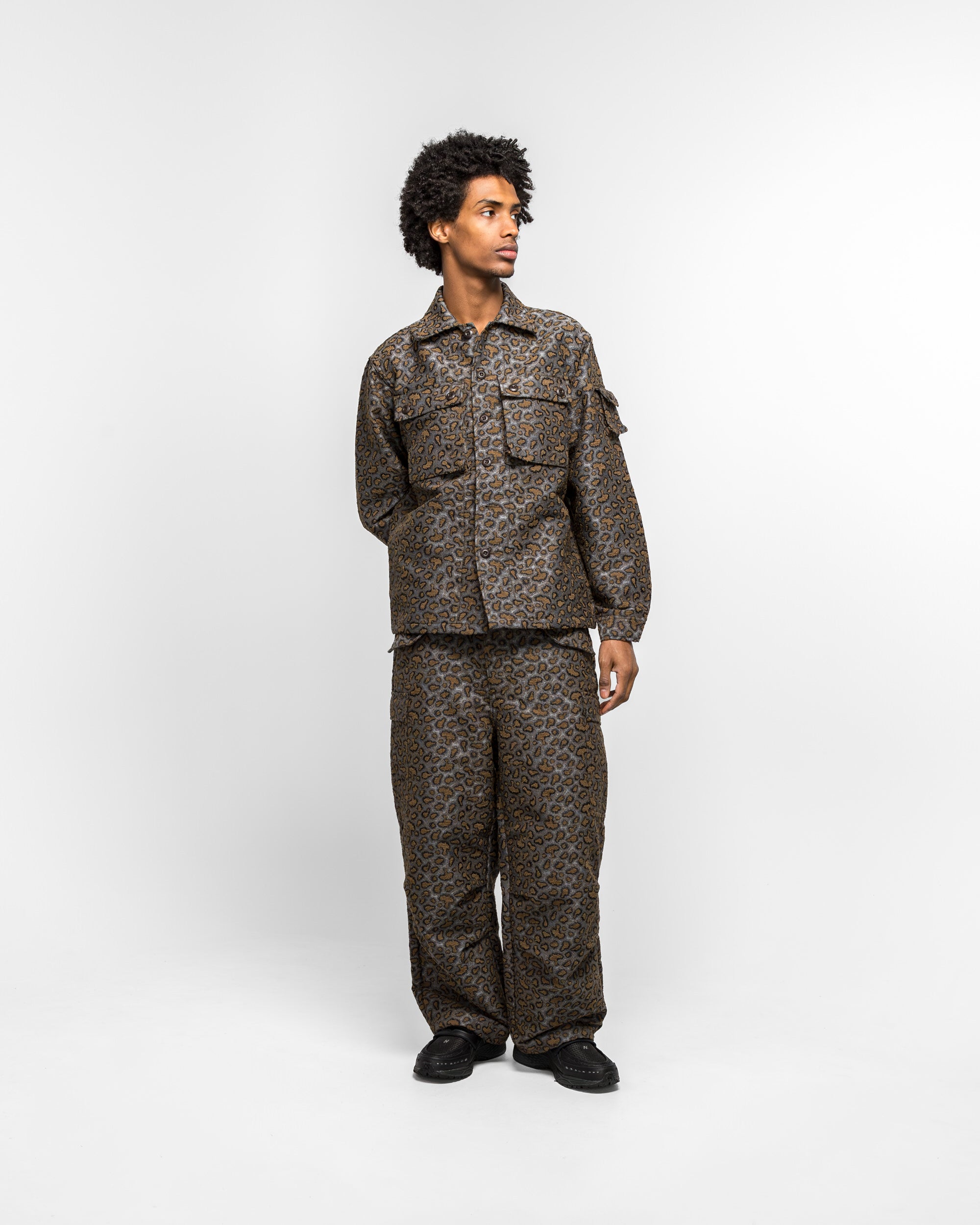 Beams Plus - MIL Over 6 Pockets Camo Jacquard - Brown | UP THERE