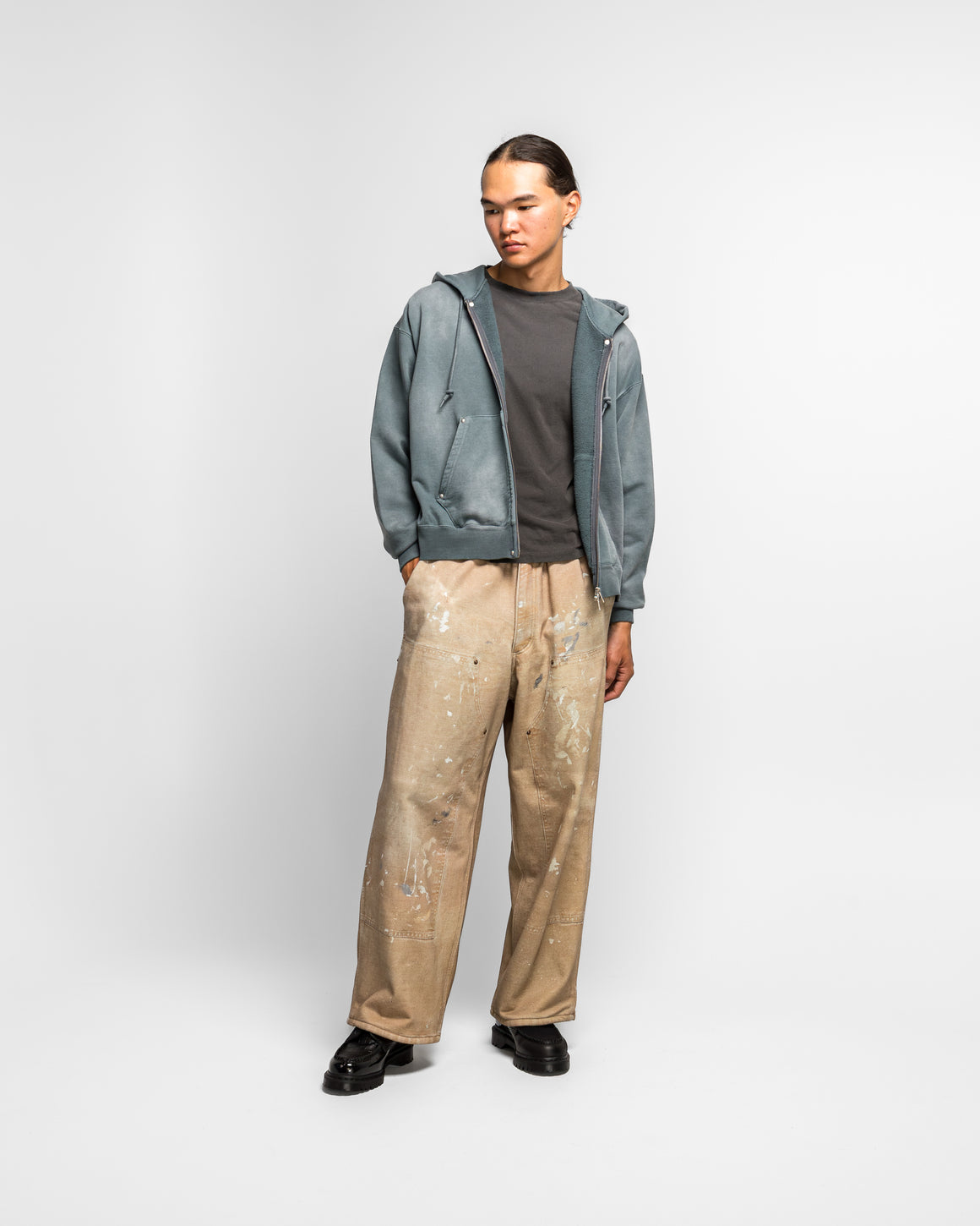 Beams - Mock Print Double Knee - Fade Beige - UP THERE