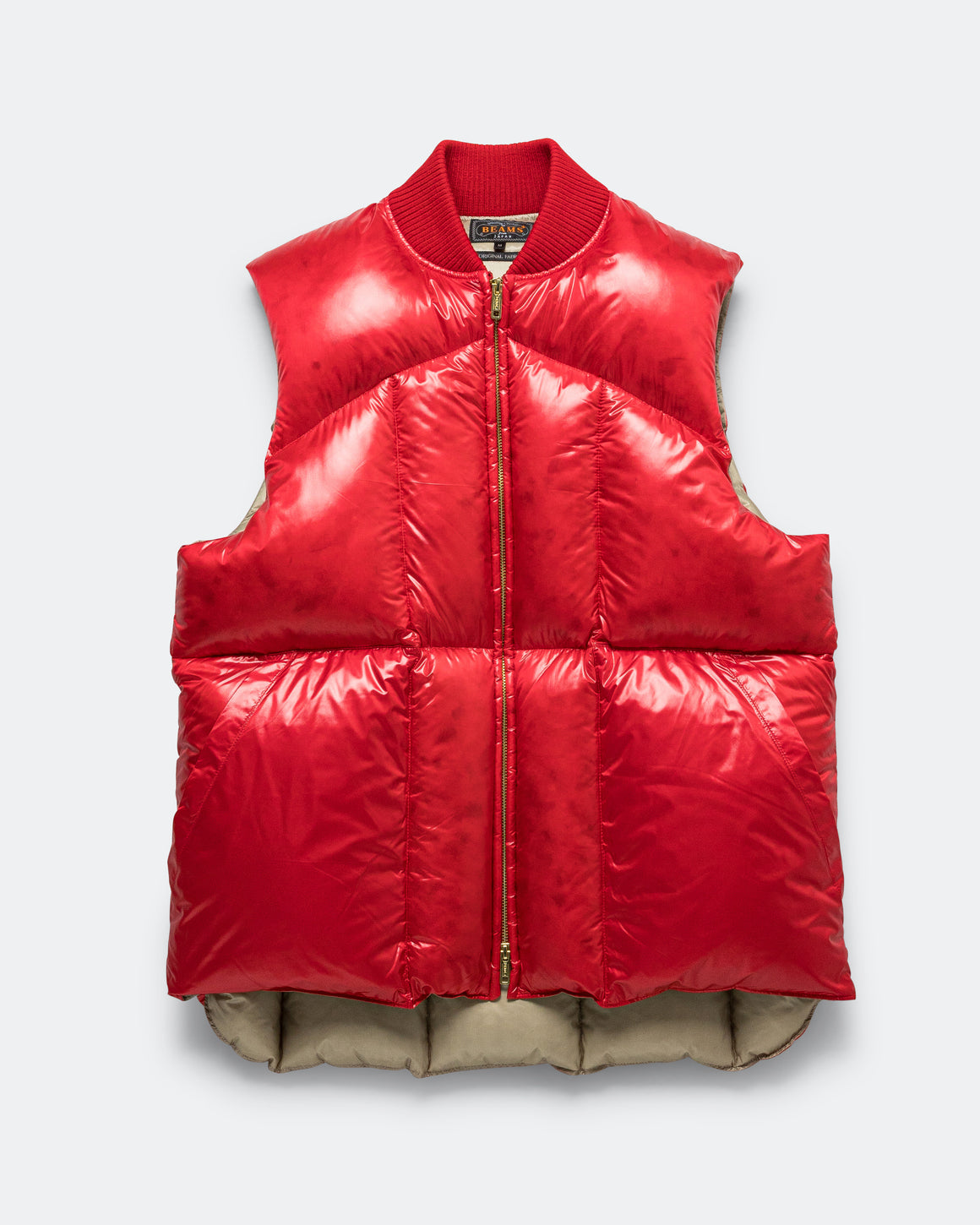 Beams Plus - MT Down Vest - Red - UP THERE