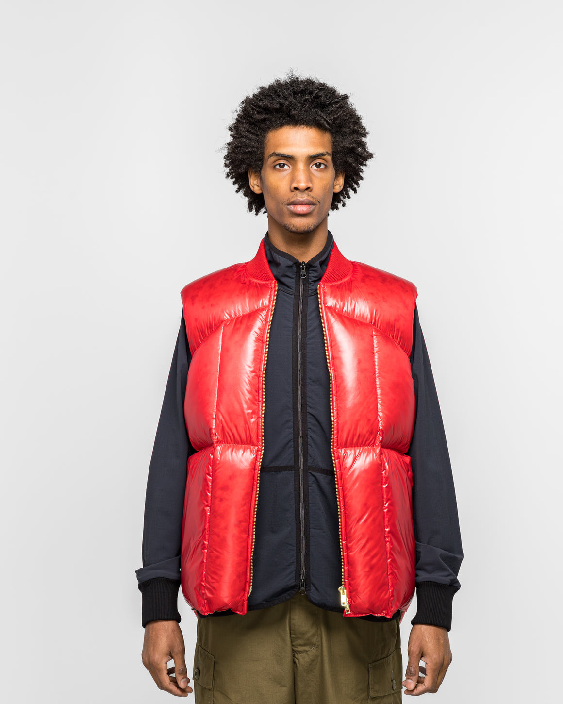 Beams Plus - MT Down Vest - Red - UP THERE