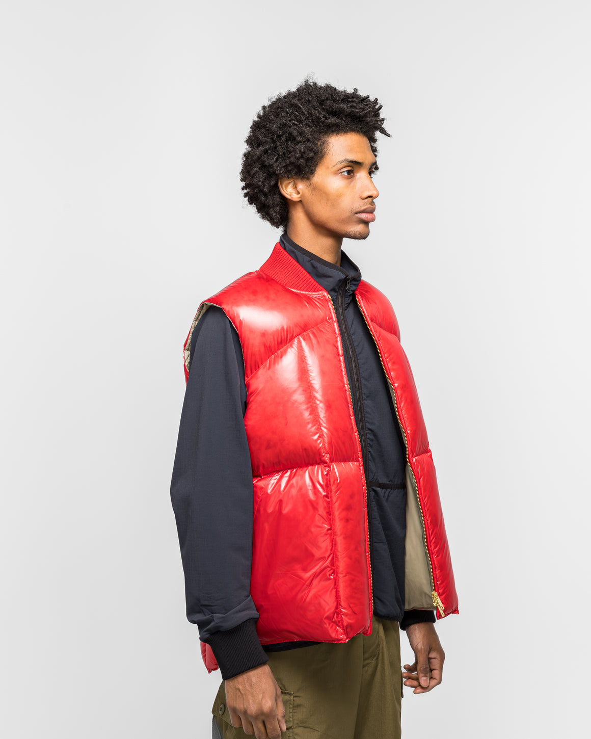 Beams Plus - MT Down Vest - Red - UP THERE