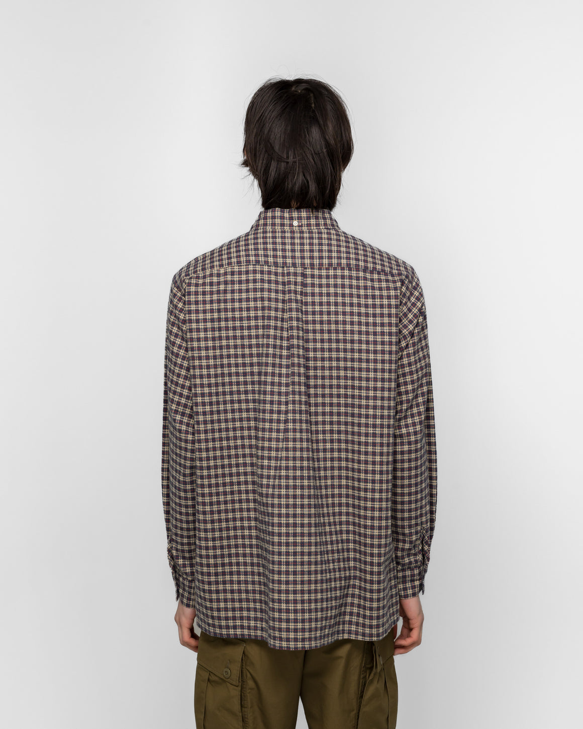 Beams Plus - Open B. D. Dobby Plaid - Navy - UP THERE