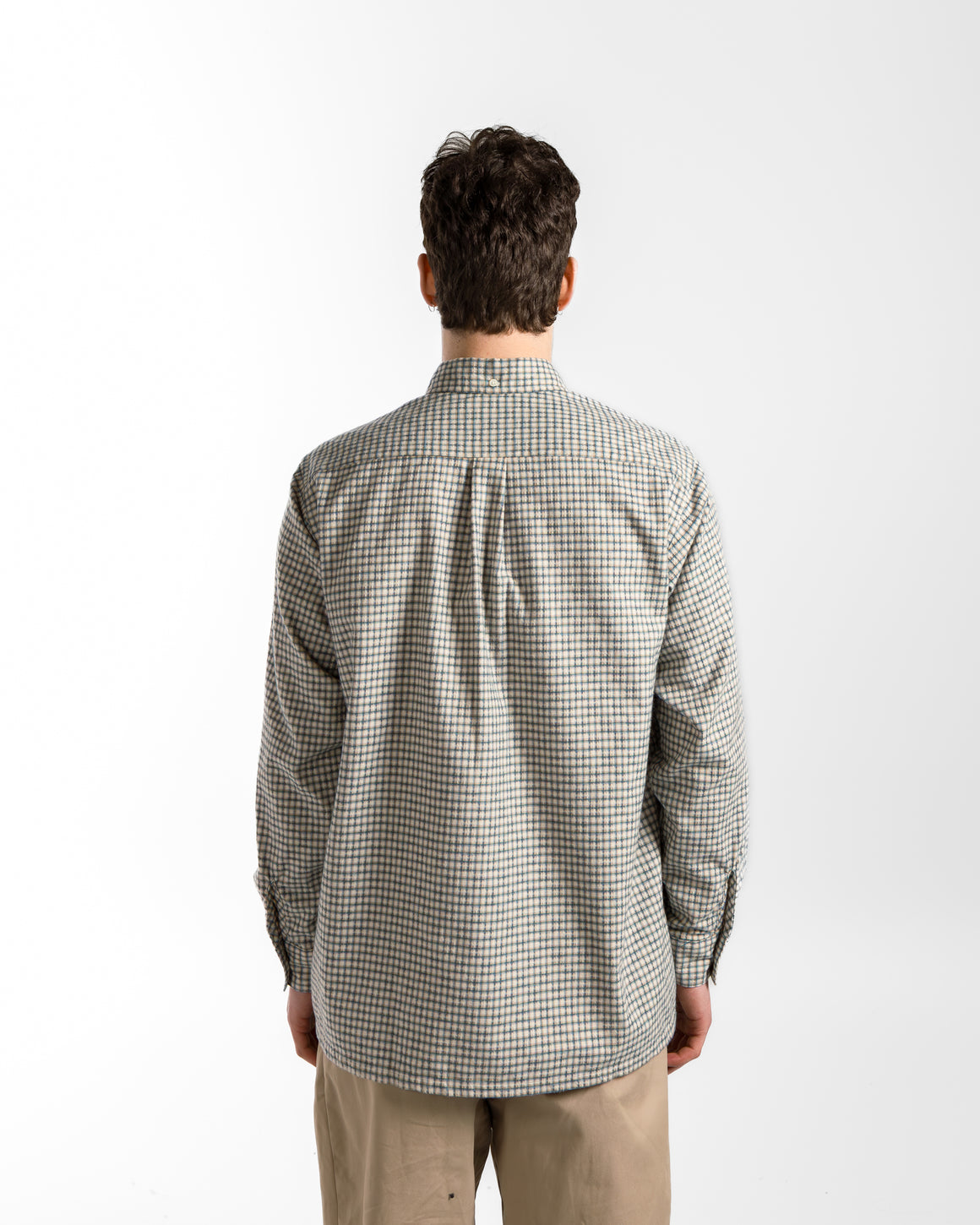 Beams Plus - Open B.D. Dobby Plaid Shirt - White - UP THERE
