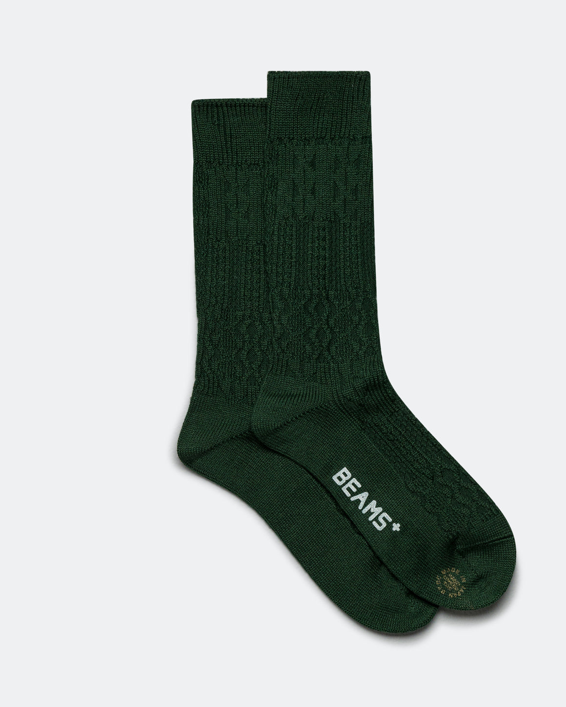 Beams Plus - Patchwork Like Socks - Green - UP THERE