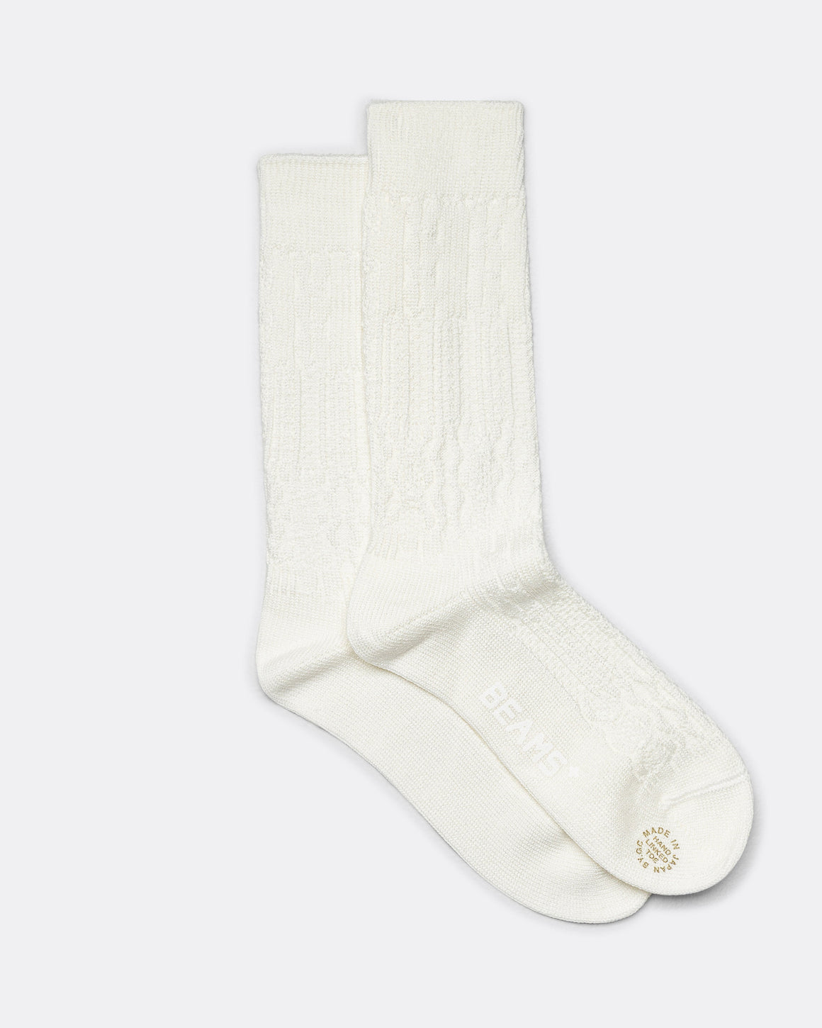 Beams Plus - Patchwork Like Socks - Ivory - UP THERE