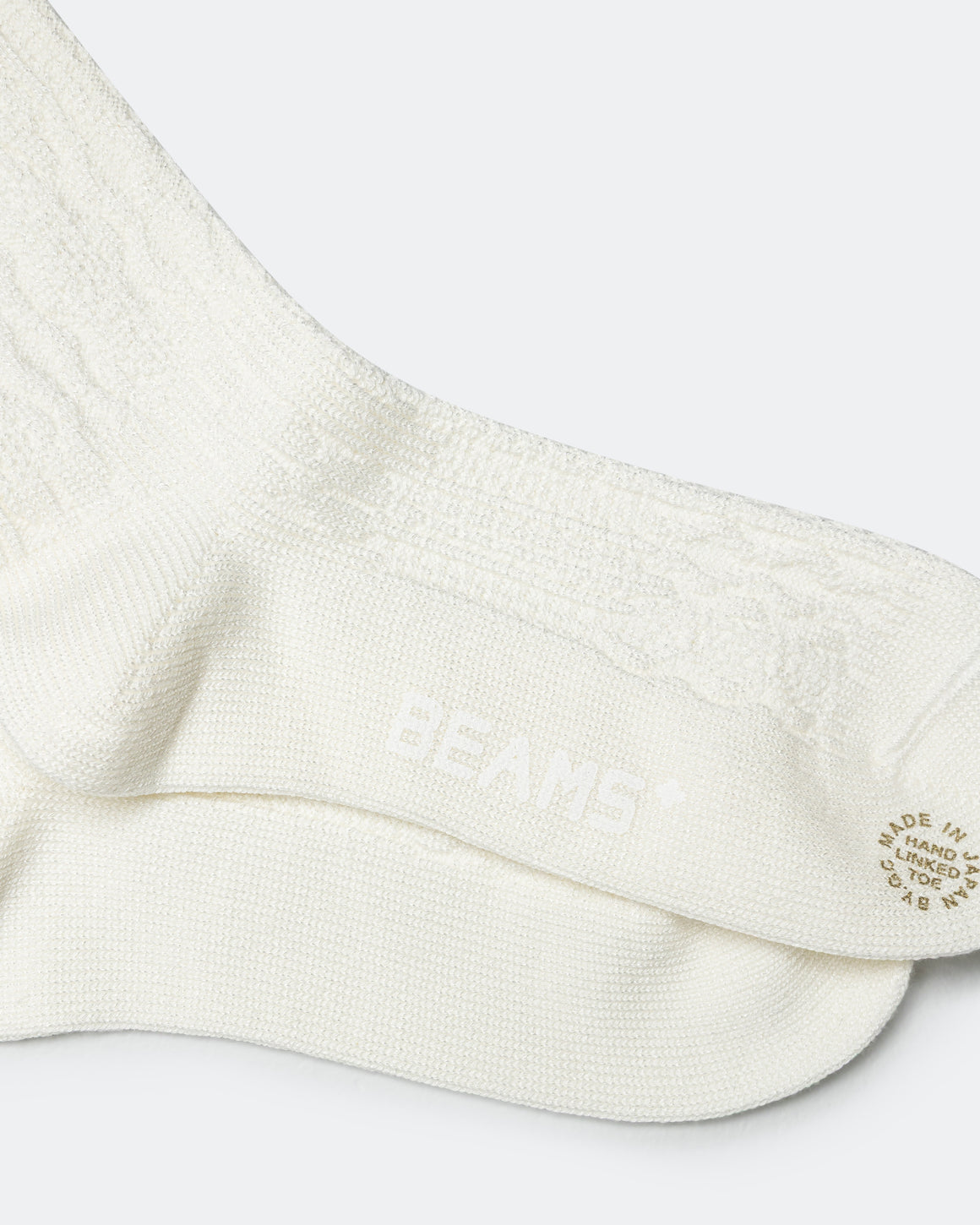 Beams Plus - Patchwork Like Socks - Ivory - UP THERE