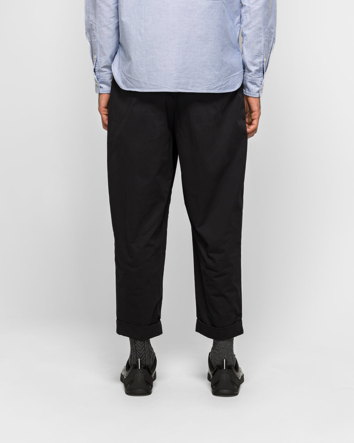 Beams Plus - 2 Pleat Twill Pants - Black - UP THERE