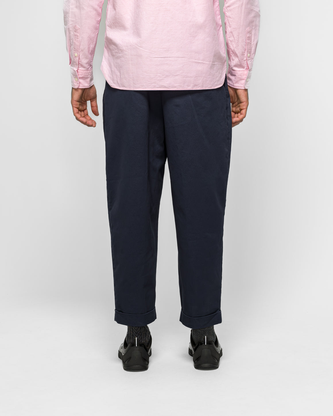 Beams Plus - 2 Pleat Twill Pants - Navy - UP THERE