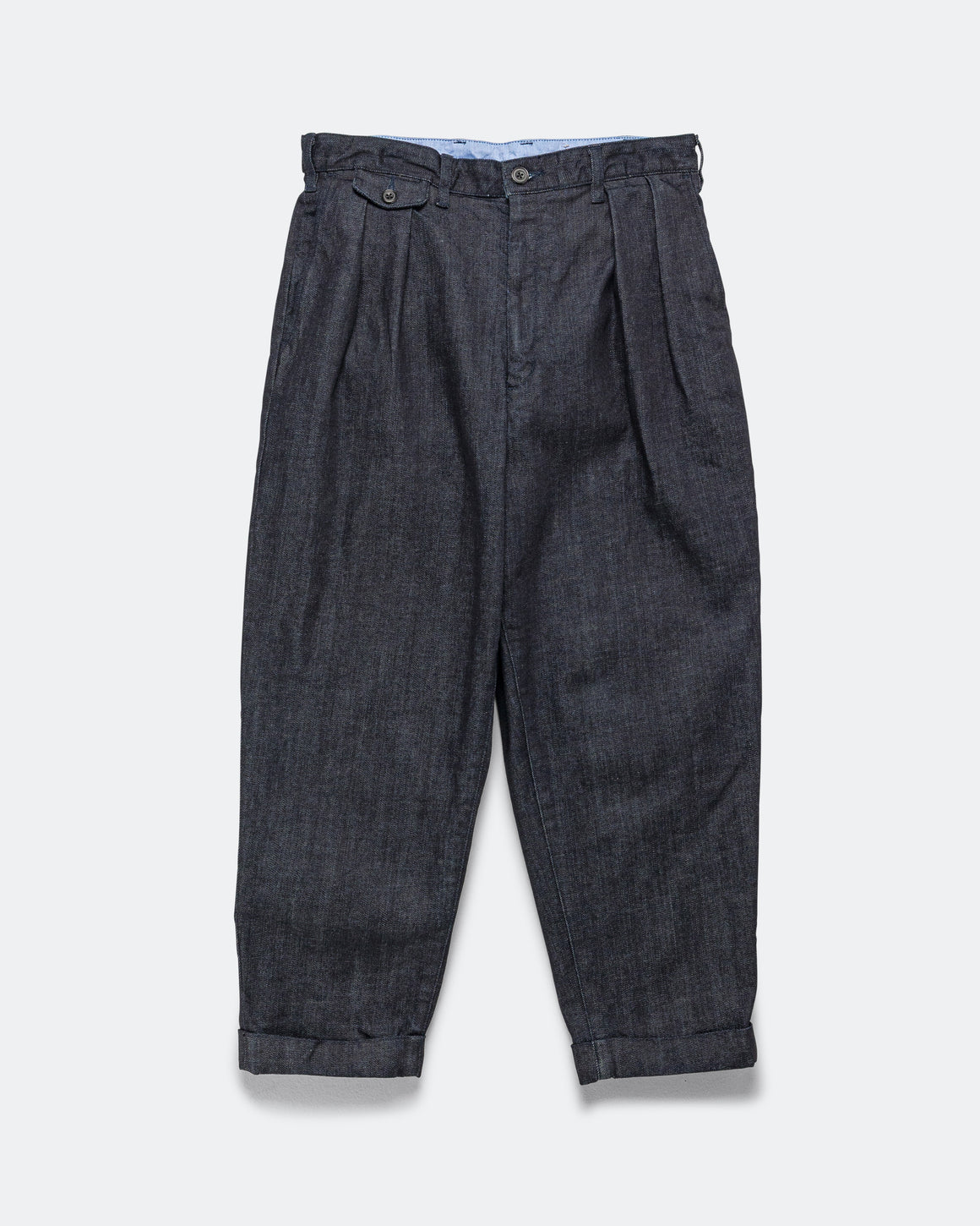 Beams Plus - 2 Pleats Denim Pants - Indigo - UP THERE