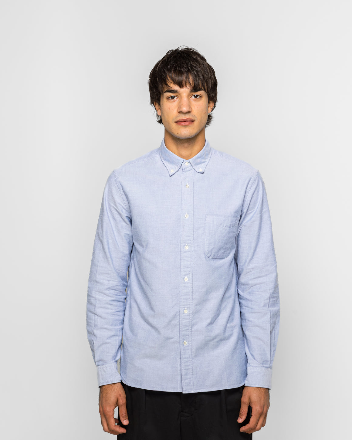 Beams Plus - B.D. Oxford Shirt - Blue - UP THERE