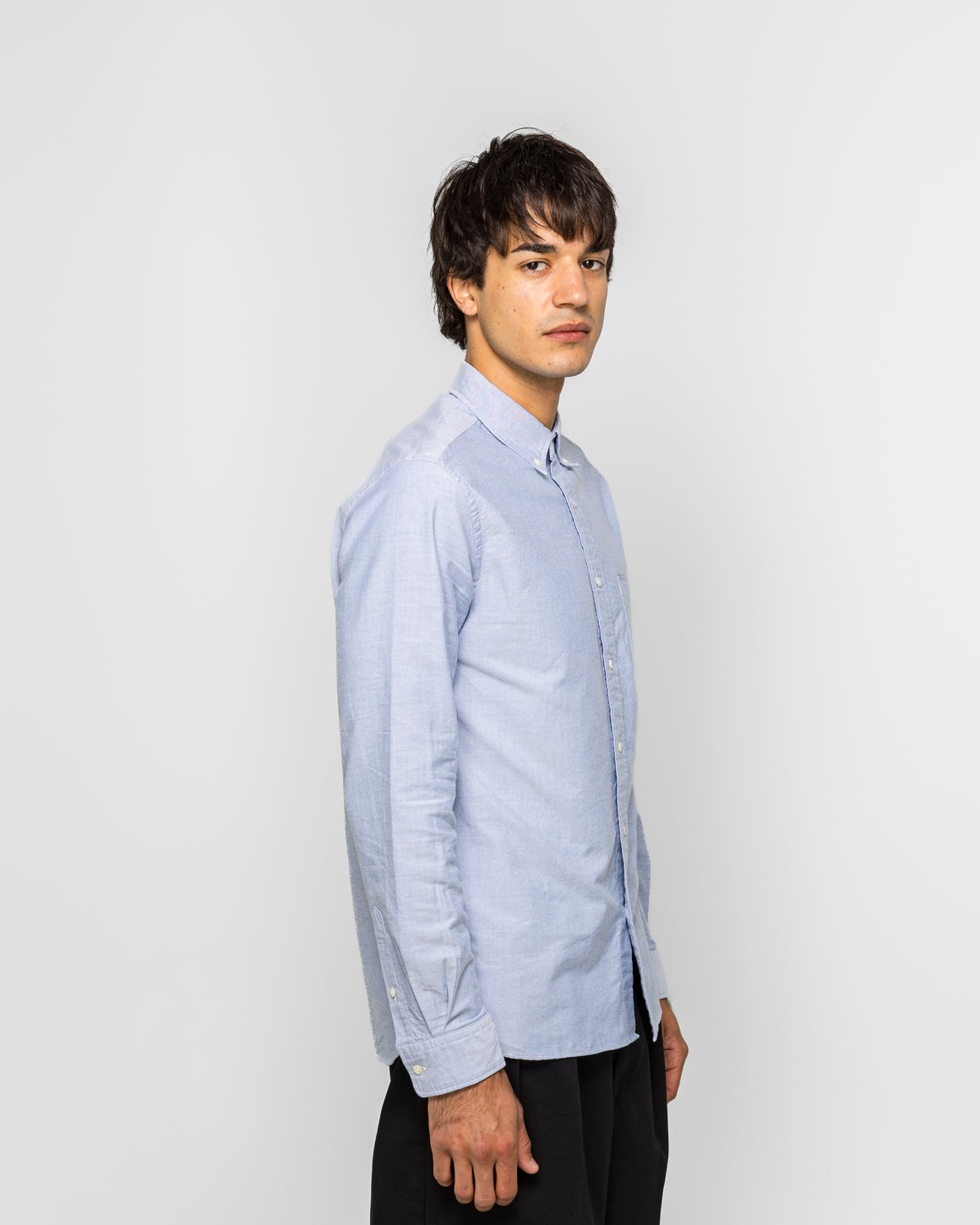 Beams Plus - B.D. Oxford Shirt - Blue - UP THERE
