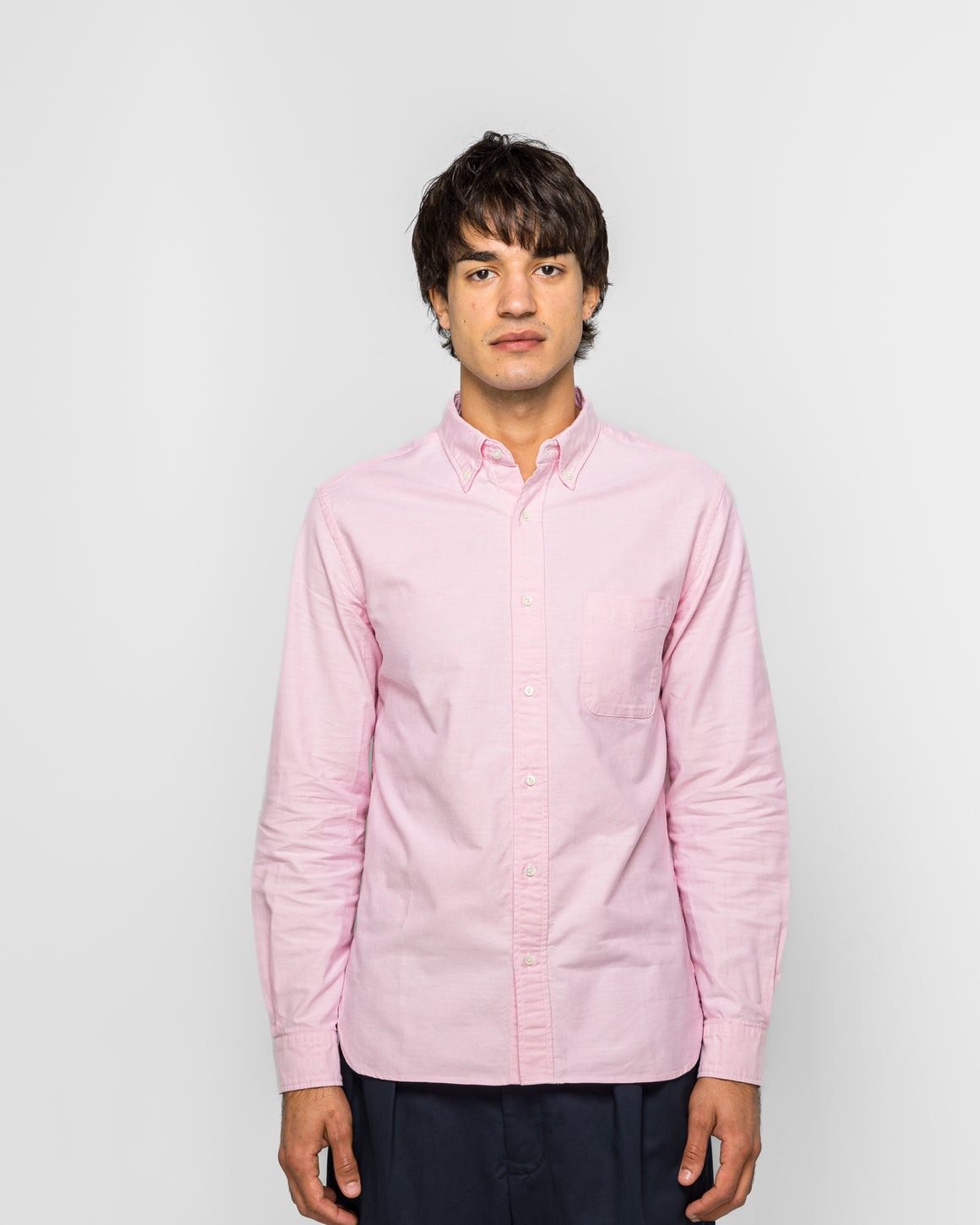 Beams Plus - B.D. Oxford Shirt - Pink - UP THERE