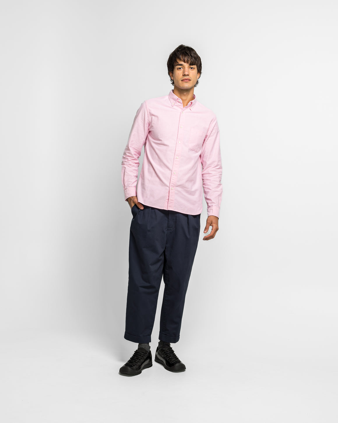 Beams Plus - B.D. Oxford Shirt - Pink - UP THERE