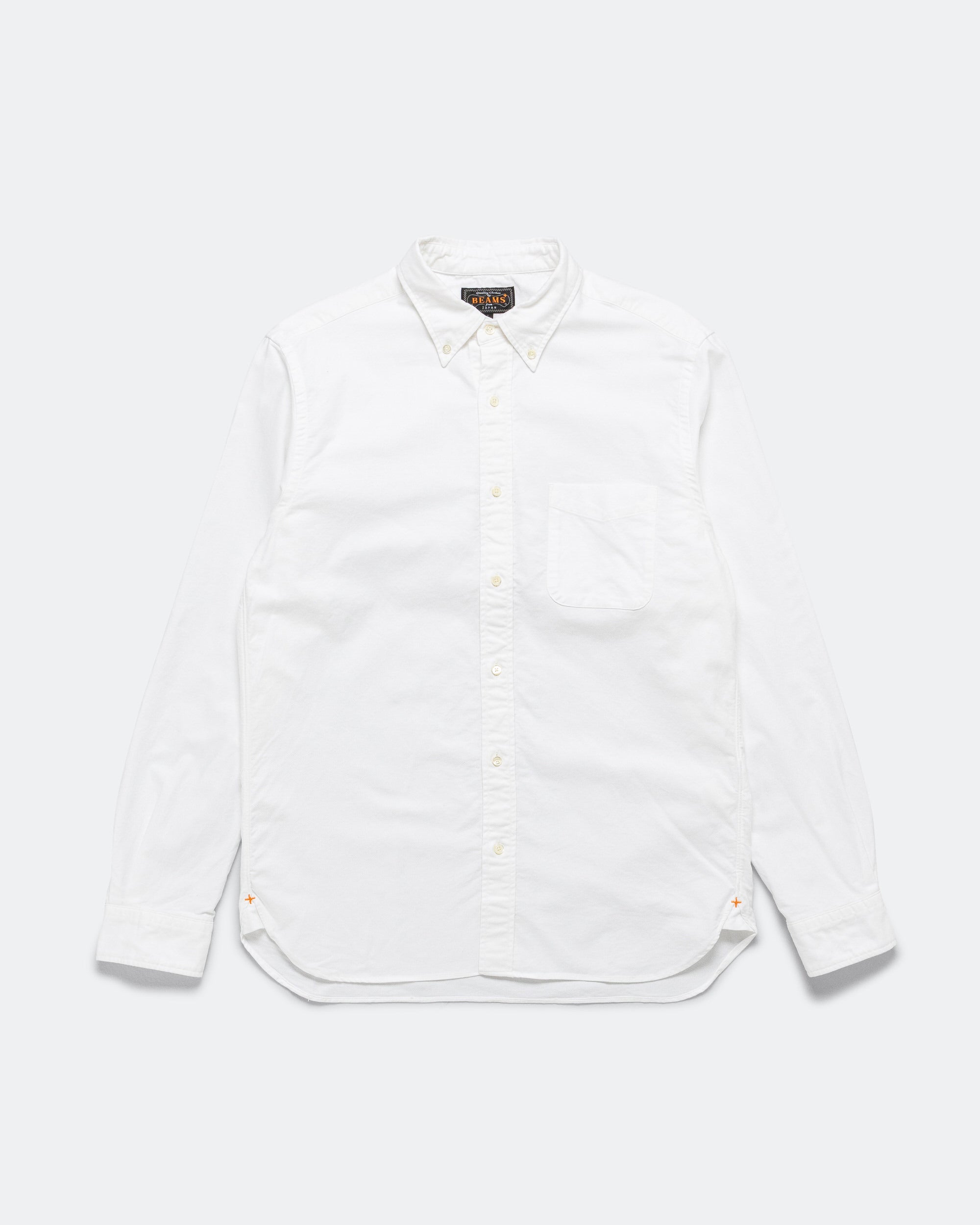 A*n様 BEAMS PLUS B.D. Oxford 白シャツ Mサイズ 未使 Beams Plus B.D. Oxford Shirt - White | UP THERE