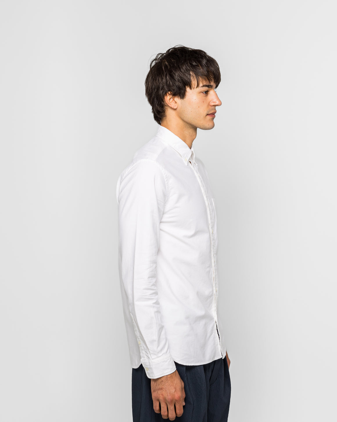Beams Plus - B.D. Oxford Shirt - White - UP THERE