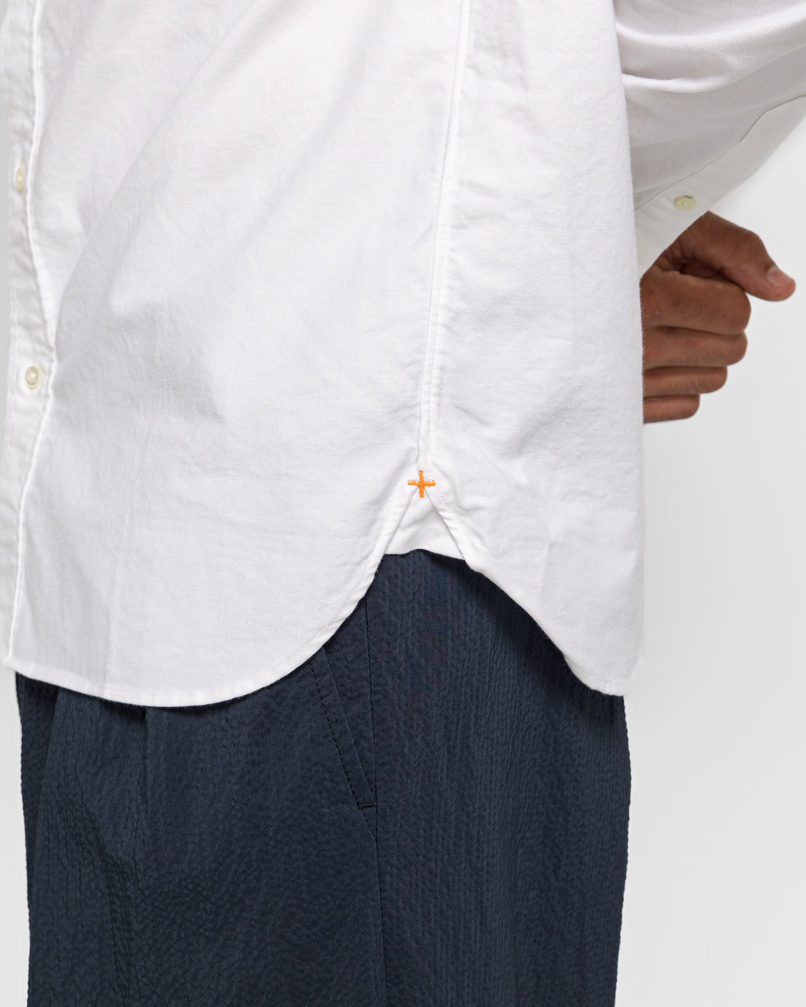 Beams Plus - B.D. Oxford Shirt - White - UP THERE