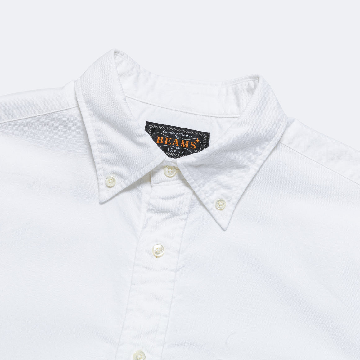 Beams Plus - B.D. Oxford Shirt - White - UP THERE