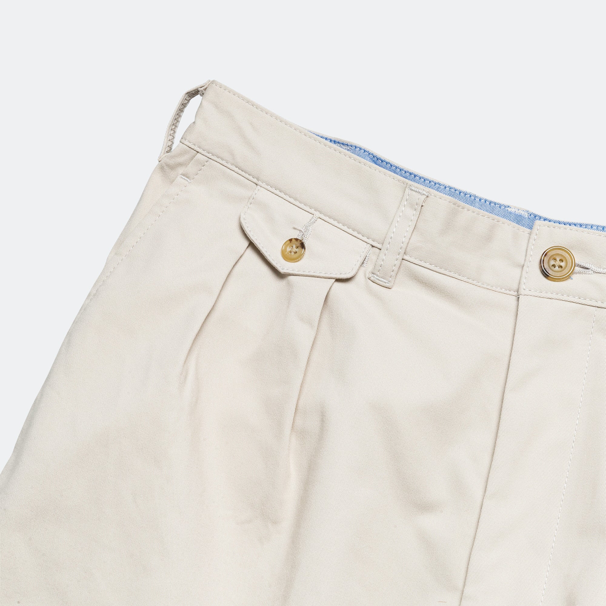 Beams Plus - 2 Pleat Twill Pants - Cement | UP THERE