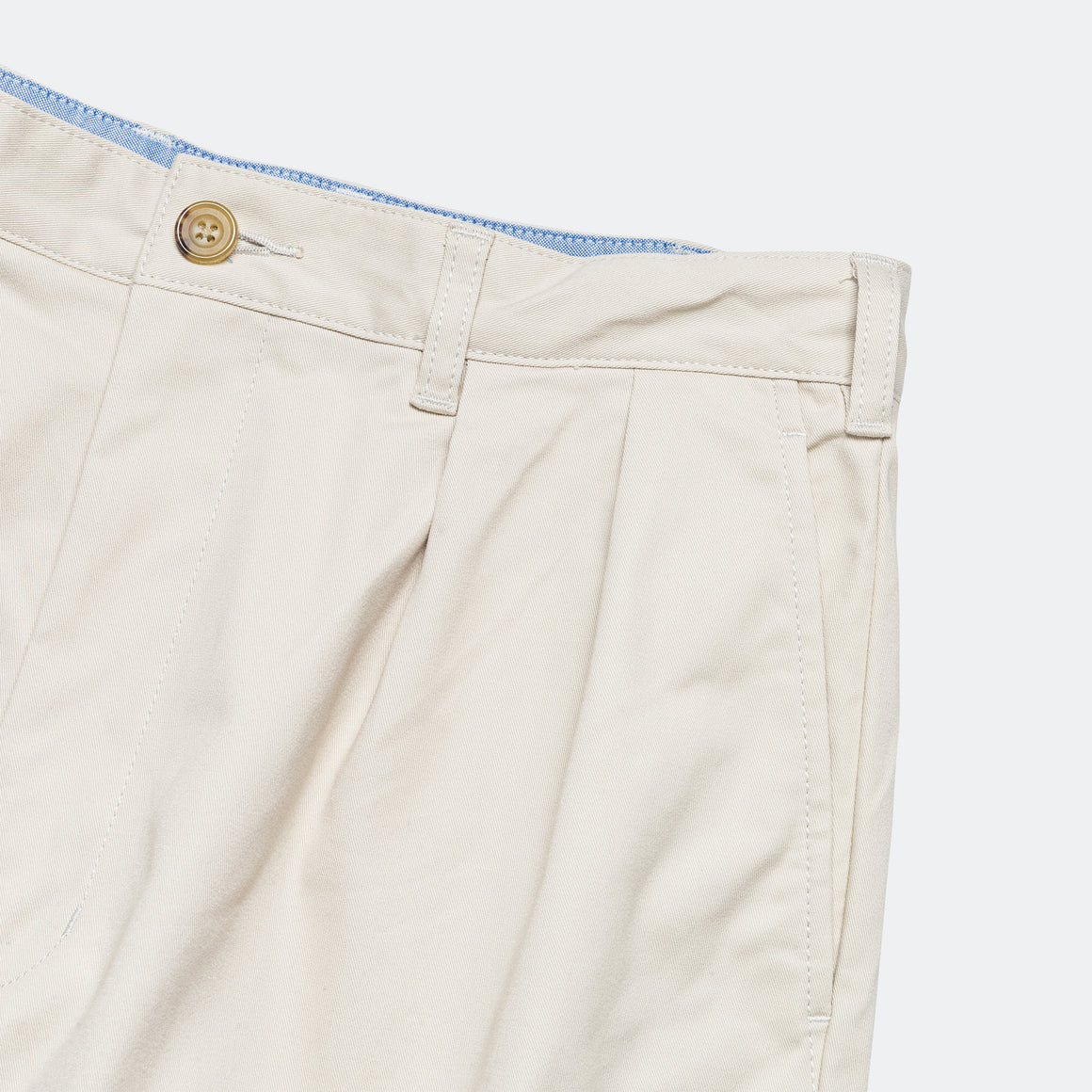 Beams Plus - 2 Pleat Twill Pants - Cement - UP THERE