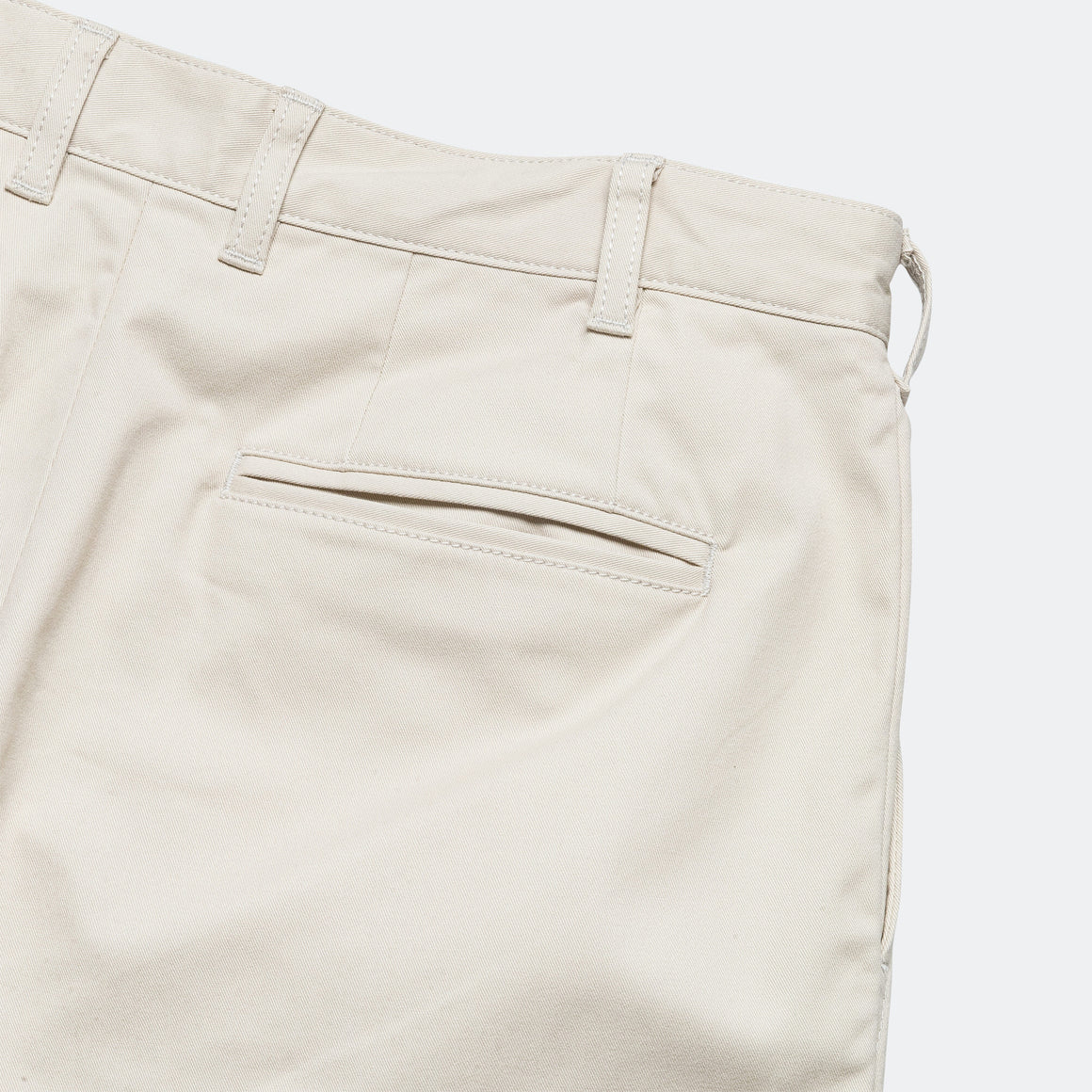 Beams Plus - 2 Pleat Twill Pants - Cement - UP THERE