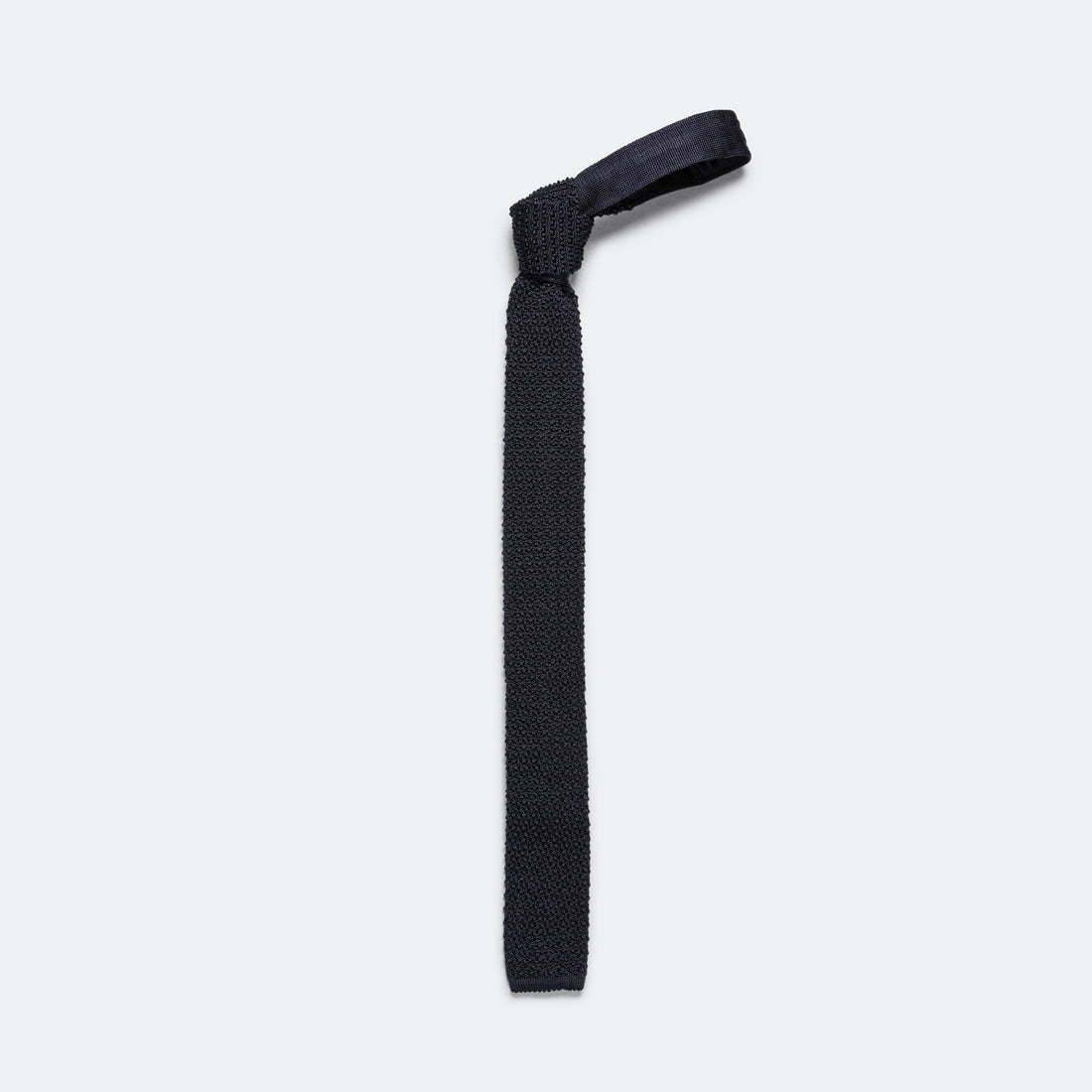 Silk Knit Tie Solid - Navy