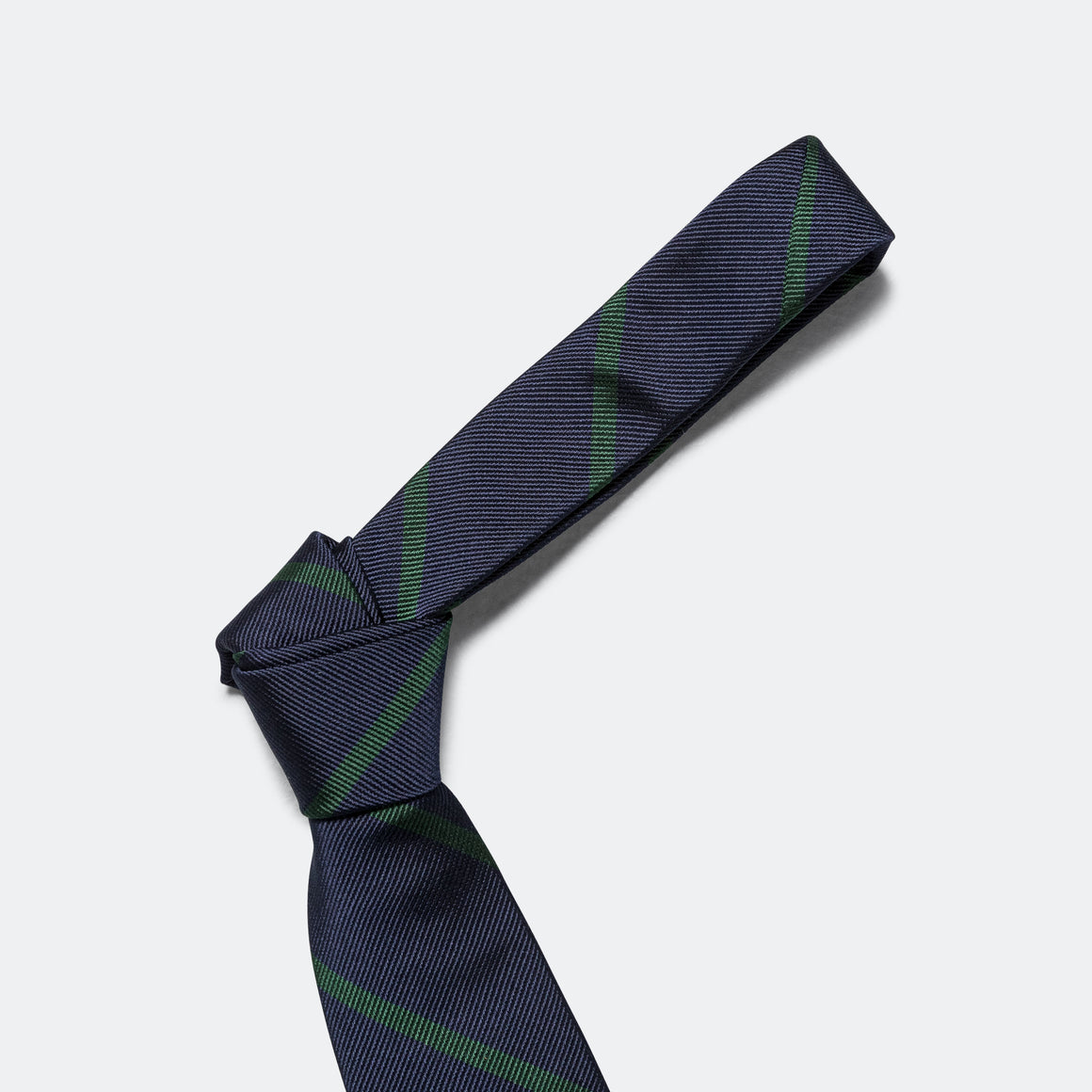 Beams Plus - Ivy Tie Regimental Bar Stripe - Green - UP THERE