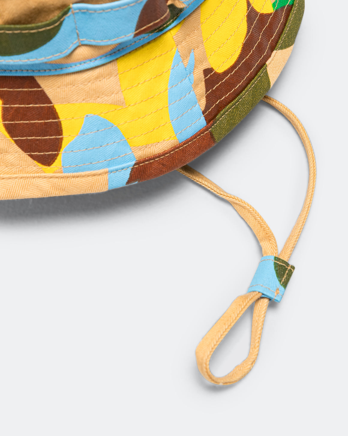 Beams Plus - Jungle Hat 2 Supima Herringbone On Big Camo Print - Beige - UP THERE