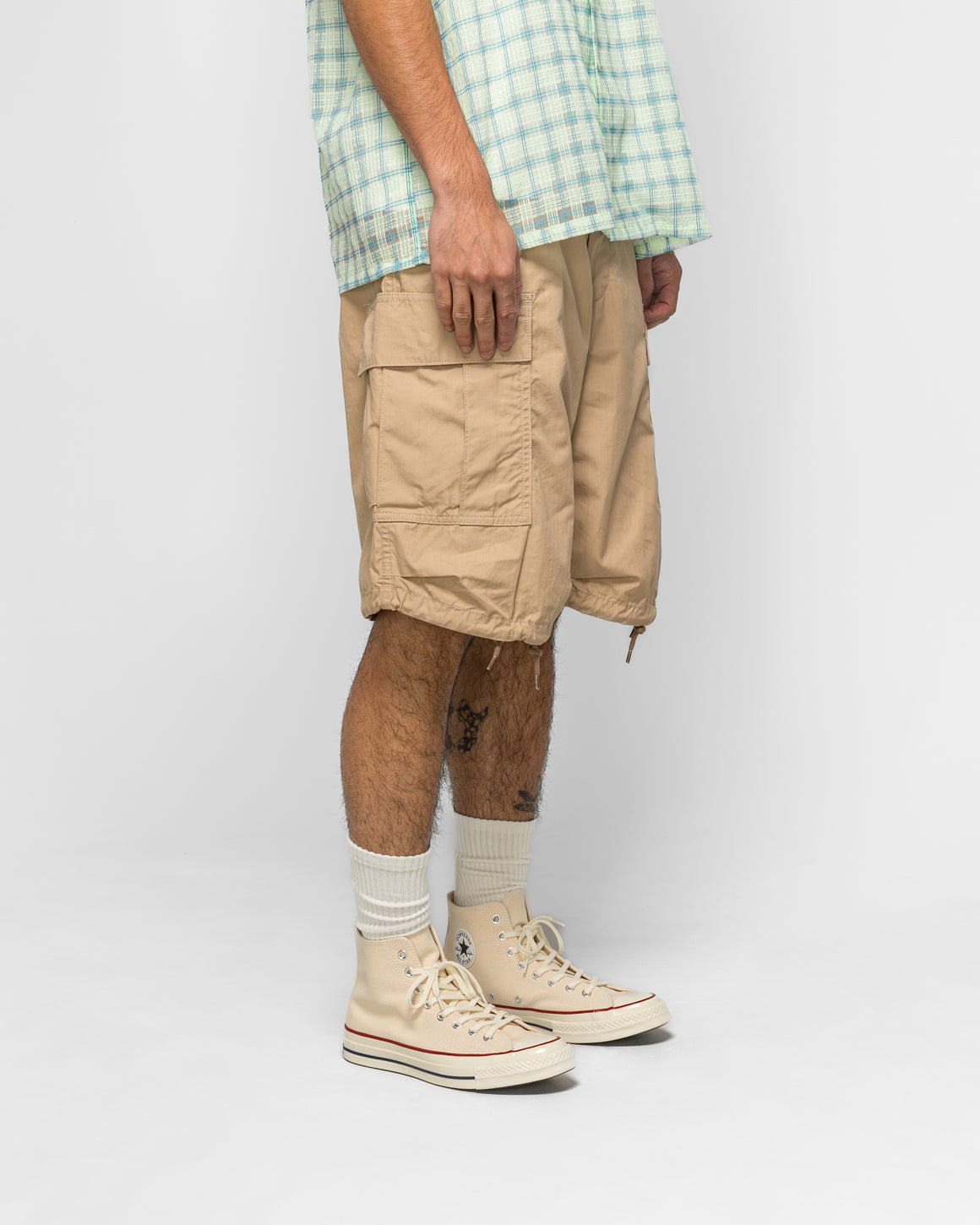 Beams Plus - MIL 6 Pocket 80/3 Rip Stop - Beige - UP THERE