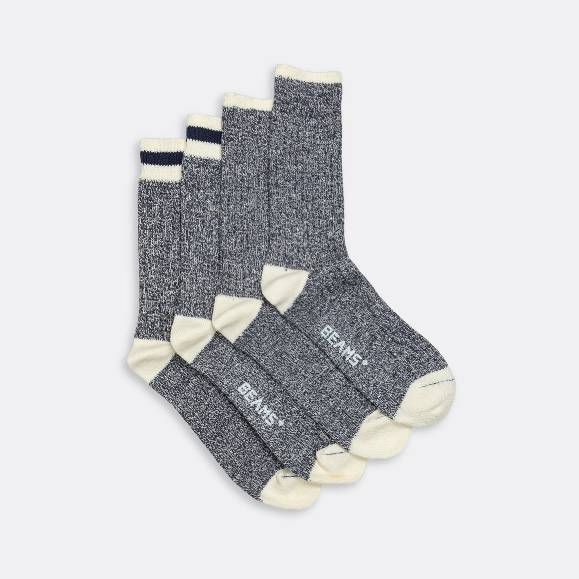 Beams Plus - Rag Socks - New Navy - UP THERE