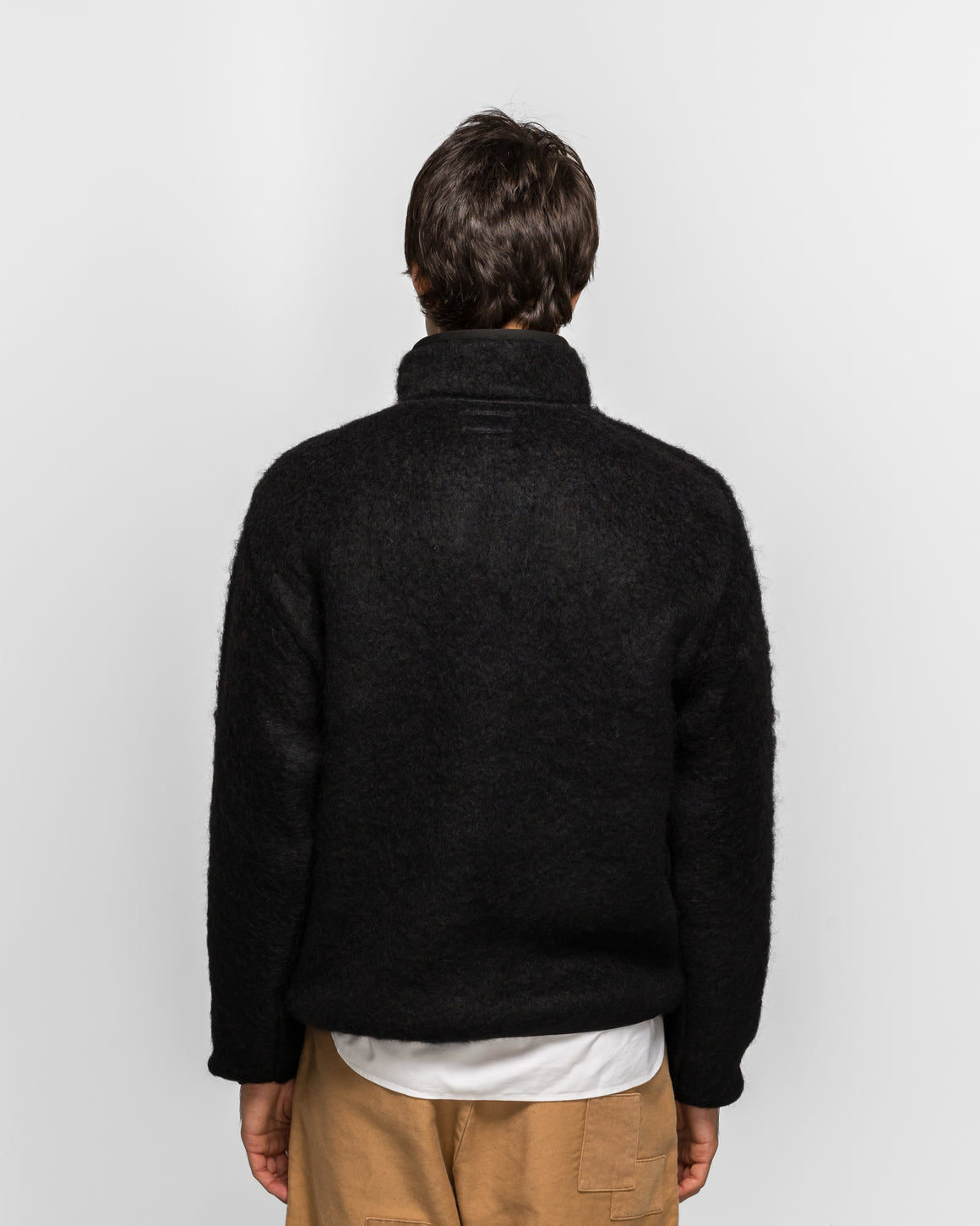 Beams Plus - Stand Collar Shaggy - Black - UP THERE