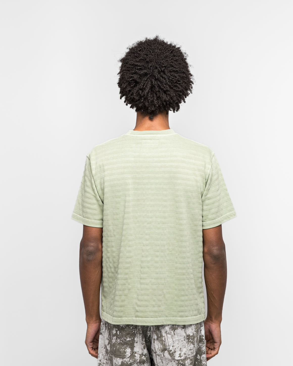 Beams Plus - Pocket Tee Pique - Mint Garment Dye - UP THERE