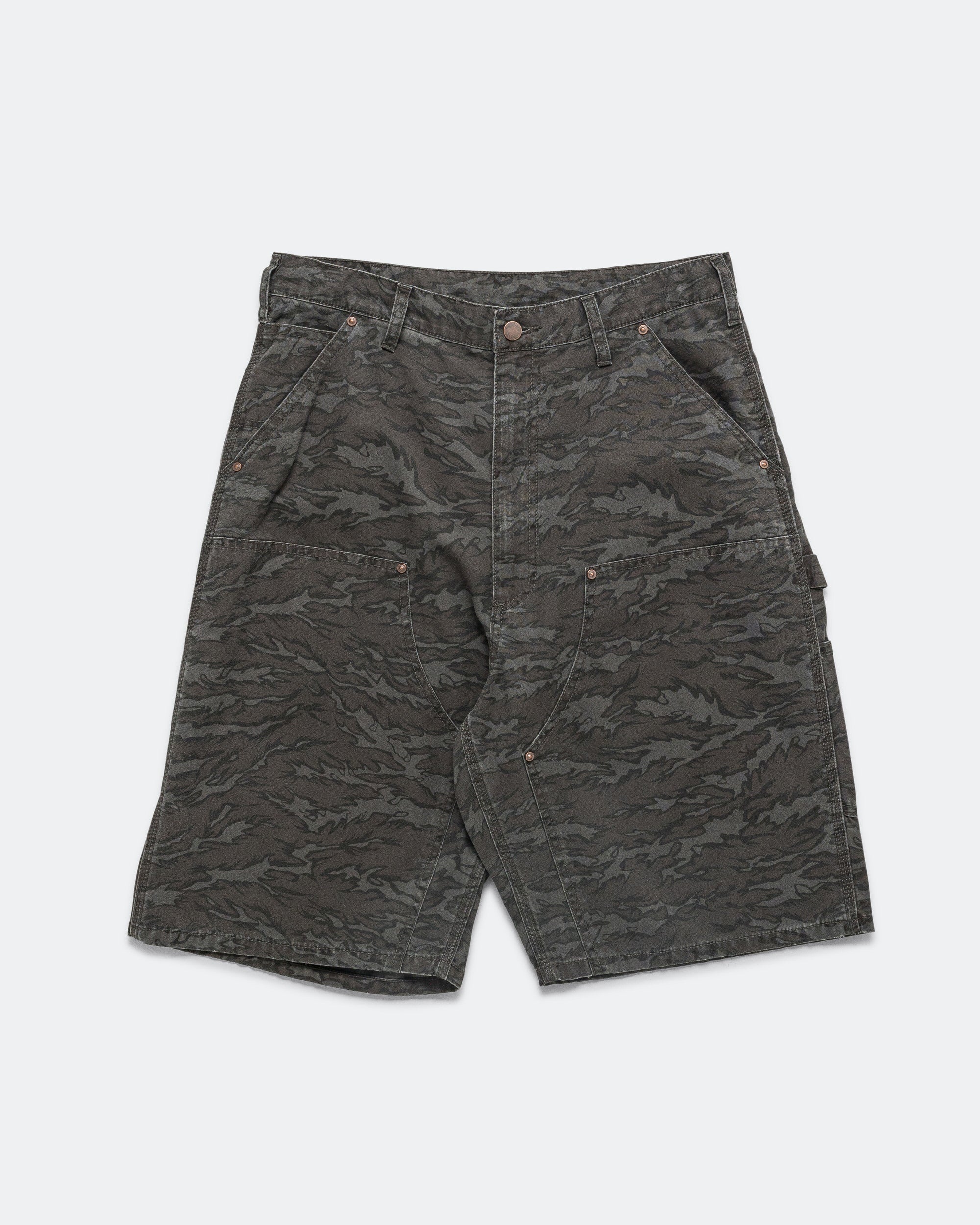 パンツ beams W KNEE SHORTS CAMO M Beams - Print Double Knee Shorts - Camo | UP THERE