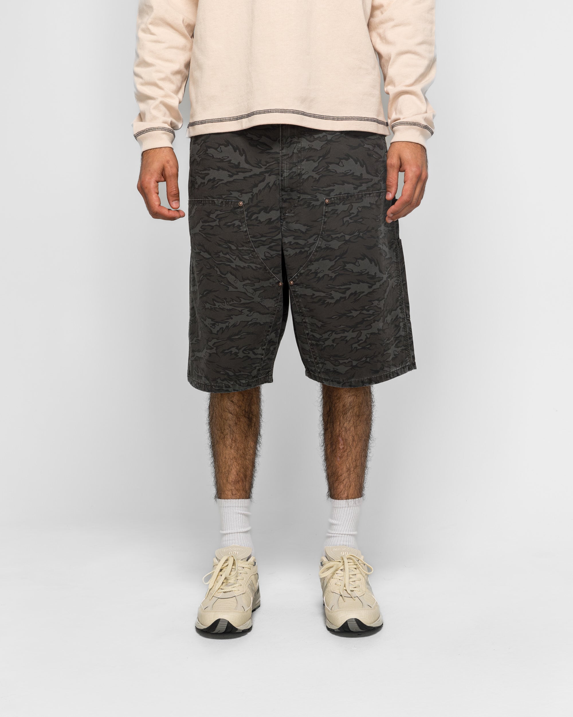 Beams - Print Double Knee Shorts - Camo | UP THERE